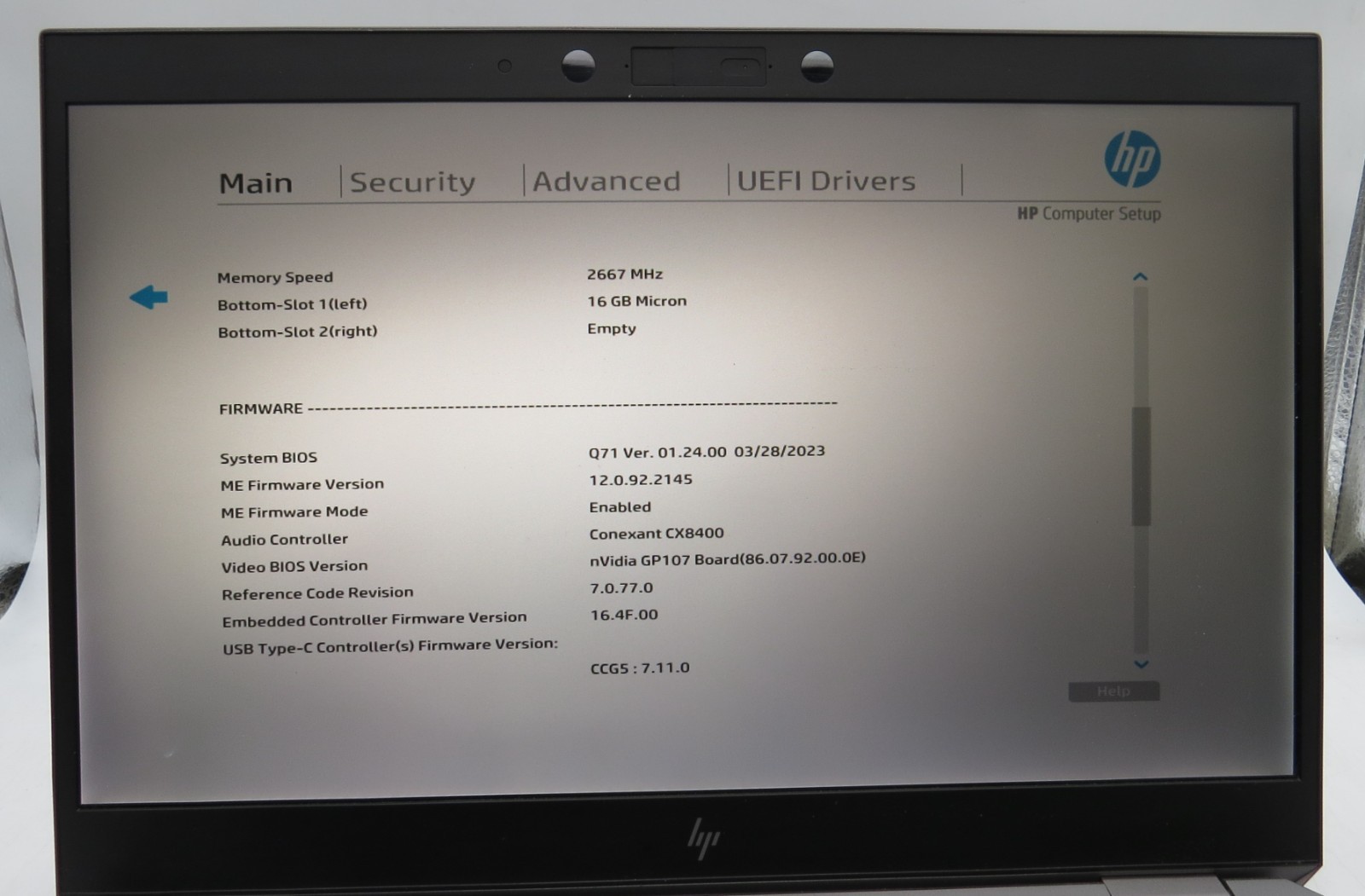 HP ZBook Studio G5 _ i7-8850H @ 2.6 _ 16GB RAM _ 256GB SSD _ No OS *READ