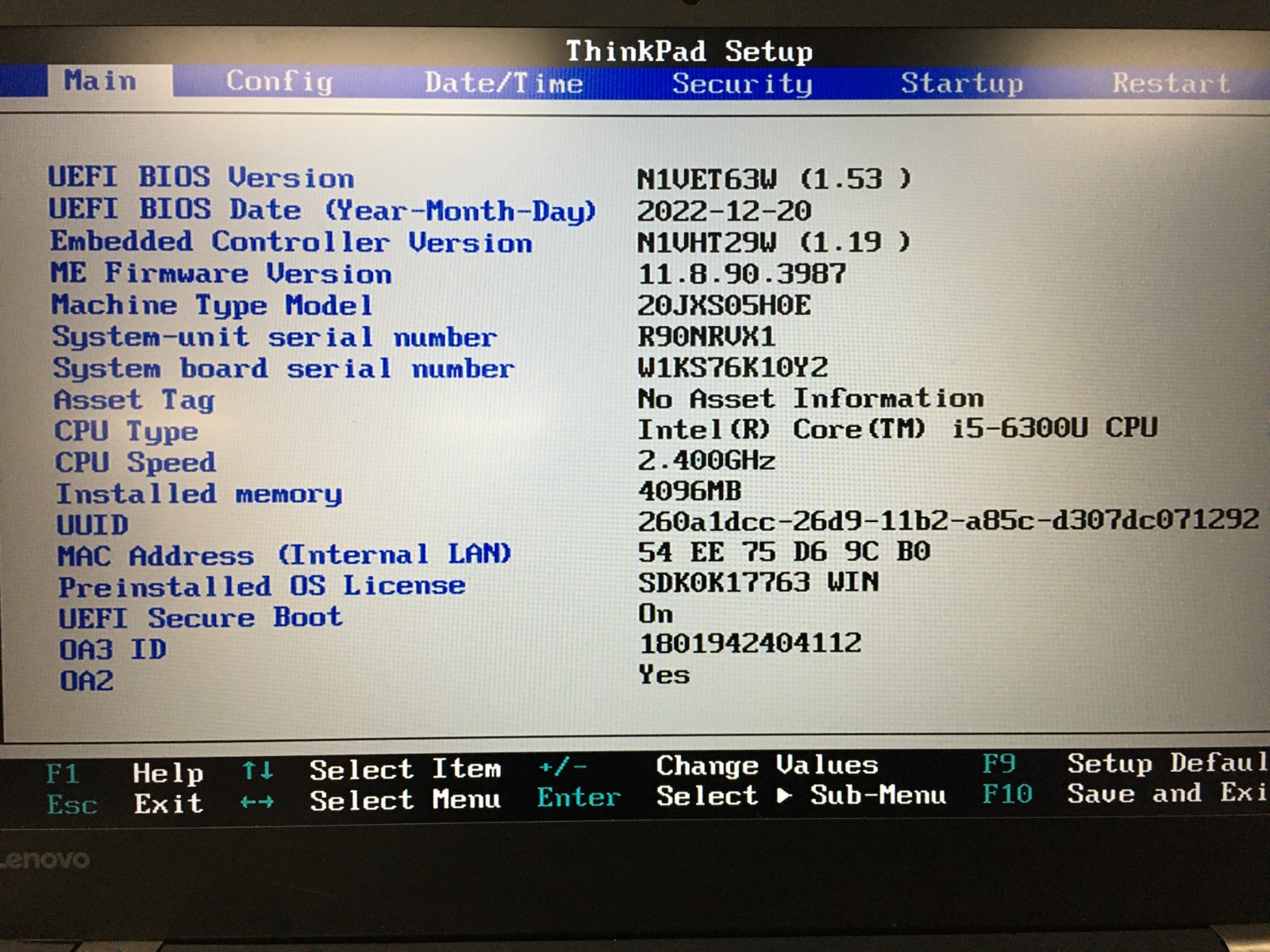 Lenovo ThinkPad T570 i5-6300U@2.4GHz 4GB RAM NO OS/HD *BIOS/READ* | LP371
