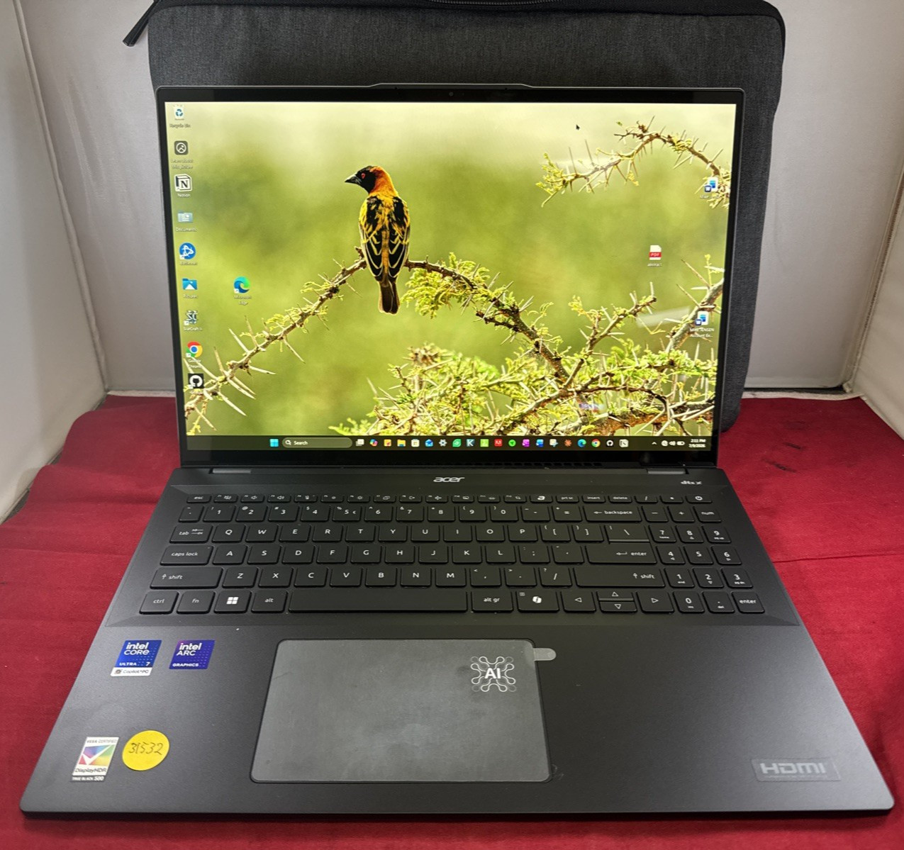 Acer Swift 16 AI N24Q11 16″ Core Ultra 7 256V 2.2GHz 16GB RAM 1TB SSD