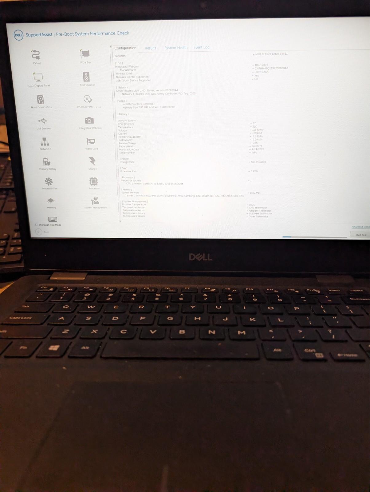 Dell Latitude 3400 Laptop,i5-8265U, 8GB DDR4, 256GB NVMe, Win11 Pro, 65W Charger
