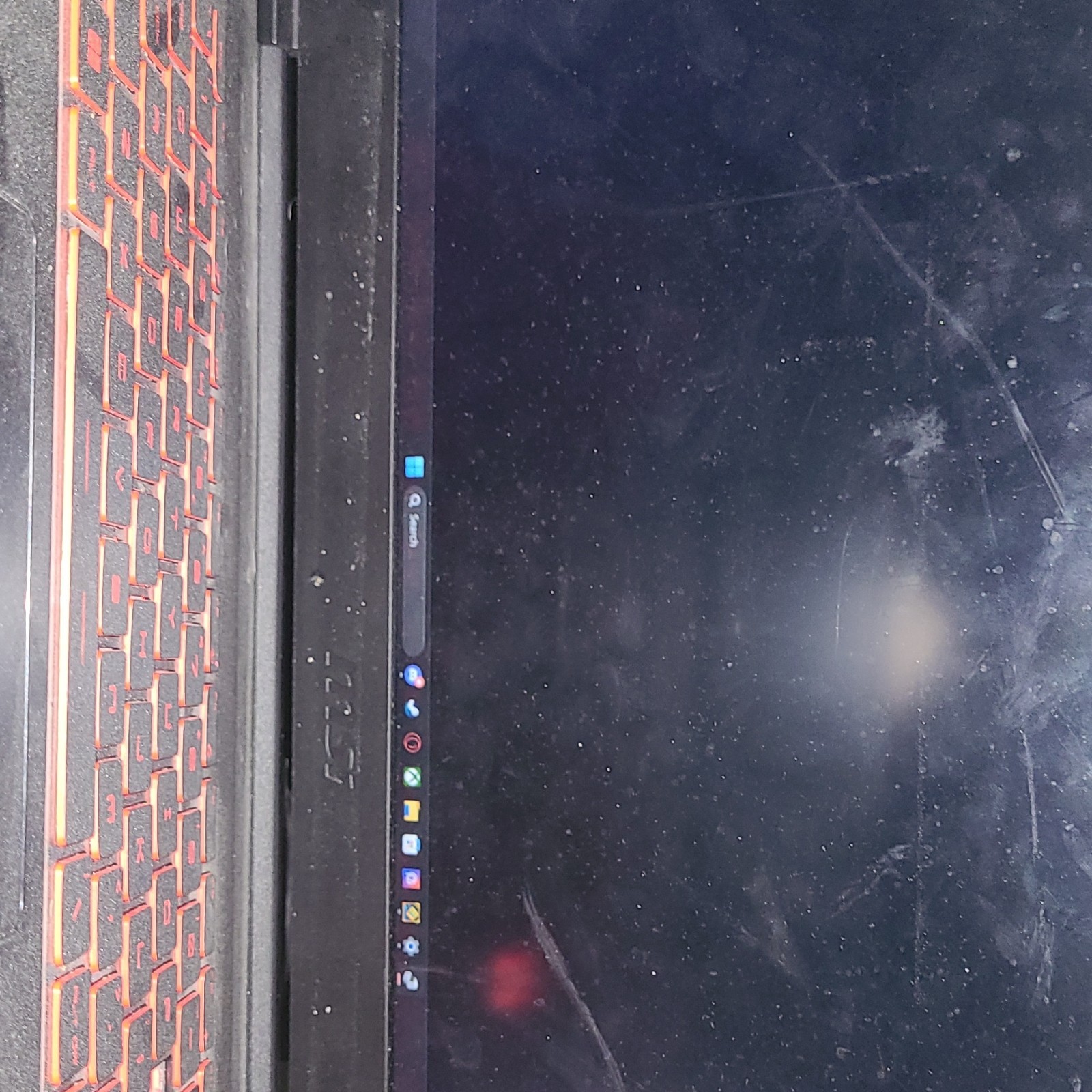 MSI GS Series Gaming Laptop Black Red Backlit Keyboard