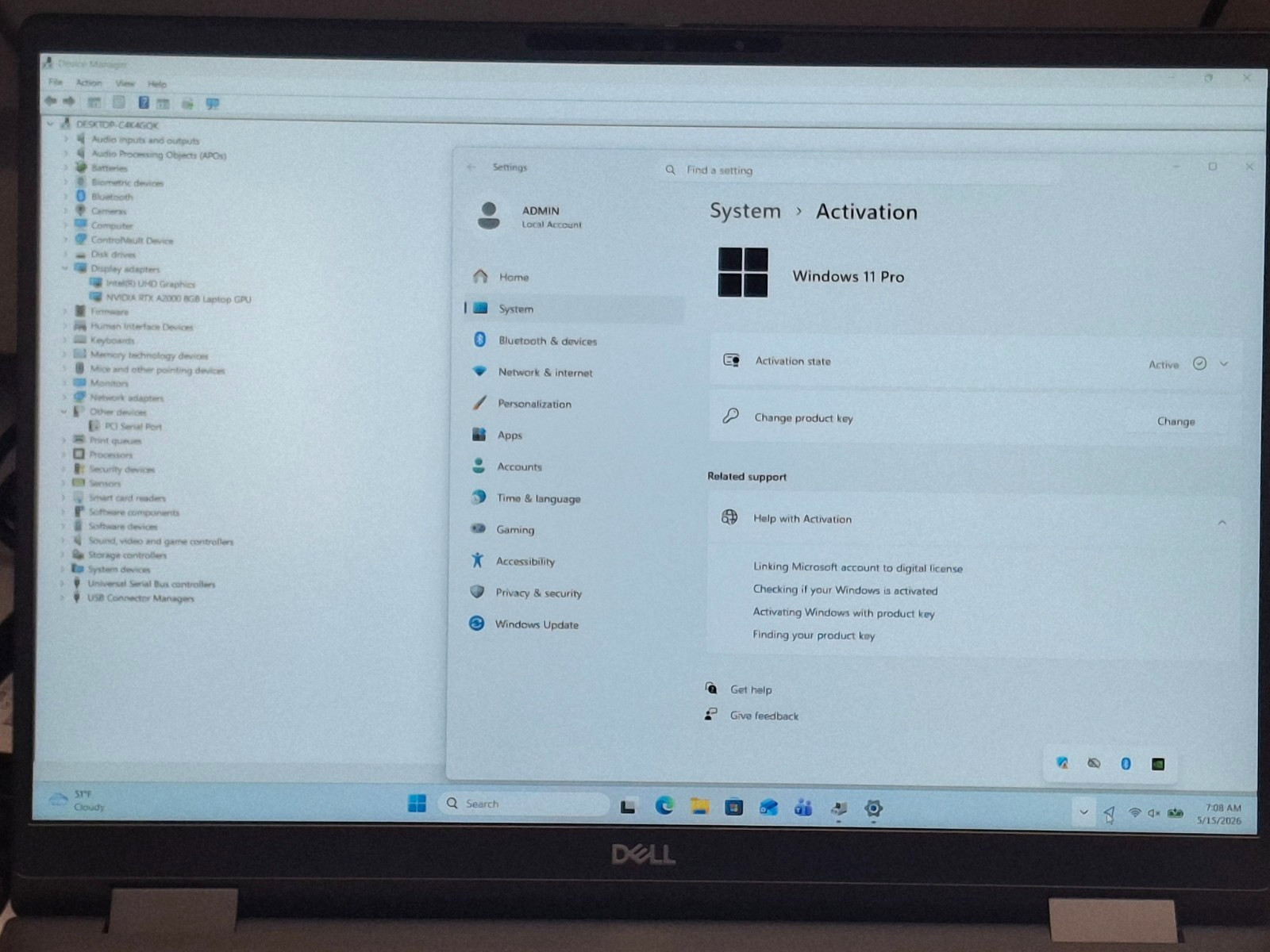 Dell Precision 7670 16″ i9-12950HX 128GB 1TB SSD RTXA2000 8GB W11P”DELL WARRANTY