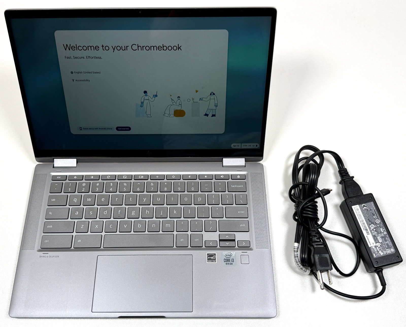 HP Chromebook x360 14c-ca0053dx 14″ Touch 2.1GHz i3-10110U 8GB RAM 64GB eMMC SSD