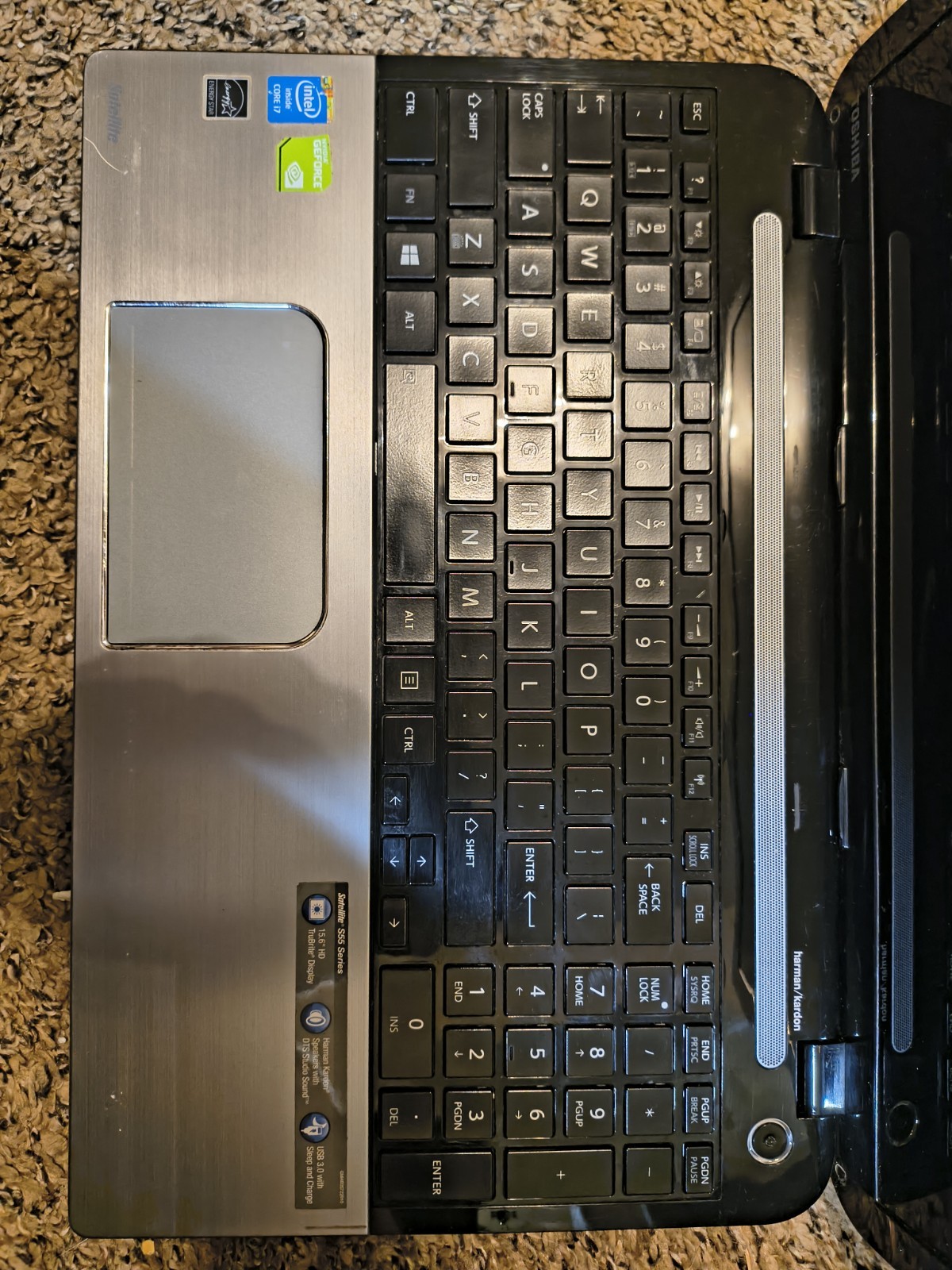 Toshiba Satellite S55-A i7-4700MQ 2.4GHz 8GB 180GB SSD Windows 10 Fast boot