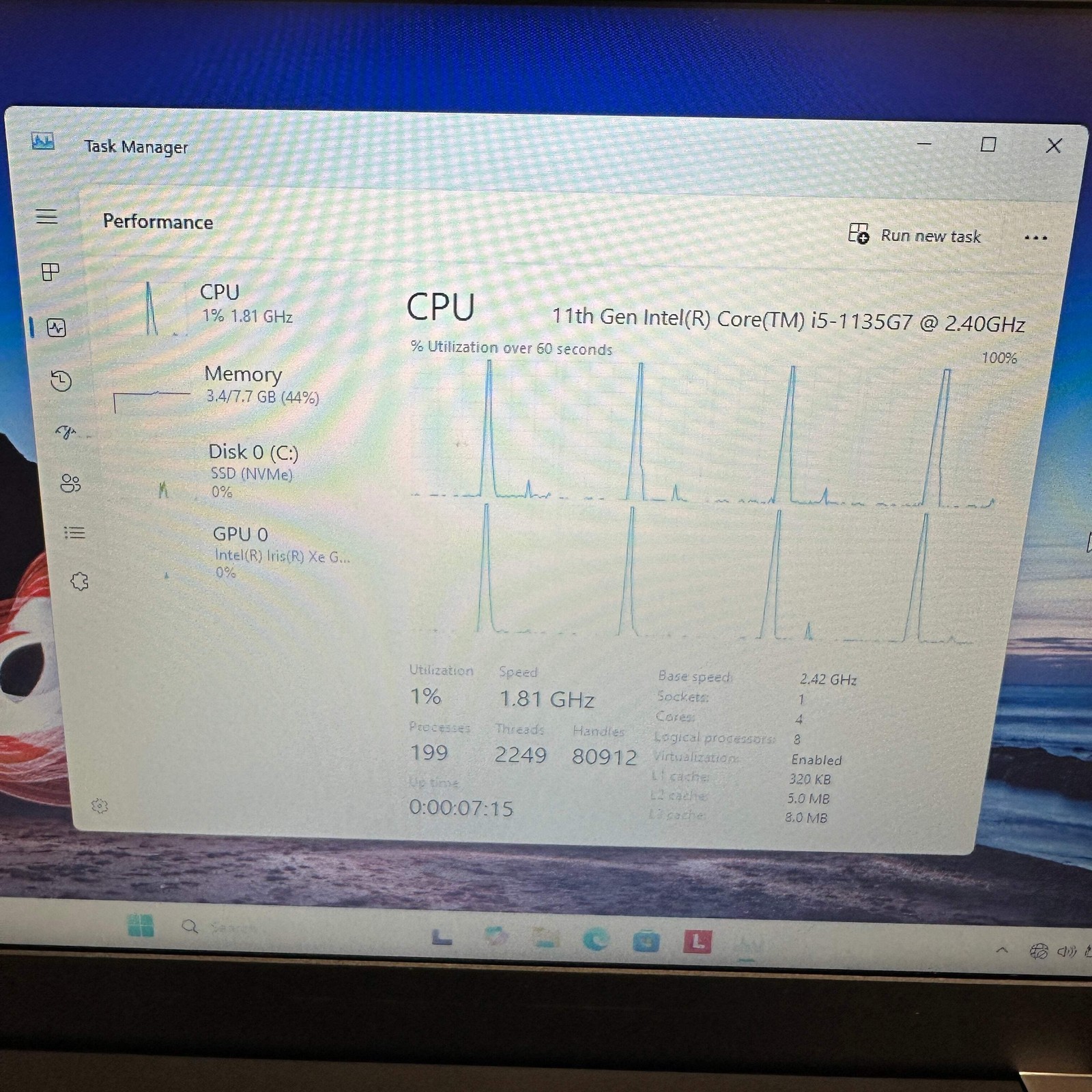 Lenovo ThinkPad L15 Gen 2 70A86FTC 15.6″ i5-1135G7 2.4GHz 8GB RAM 256GB SSD