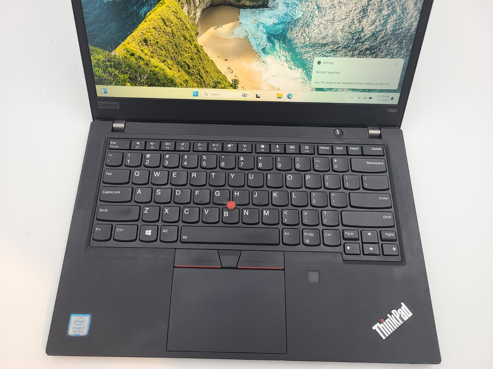 Lenovo ThinkPad T490 i7-8565U 1.80GHz 16GB Ram 256GB SSD Win 11 Pro