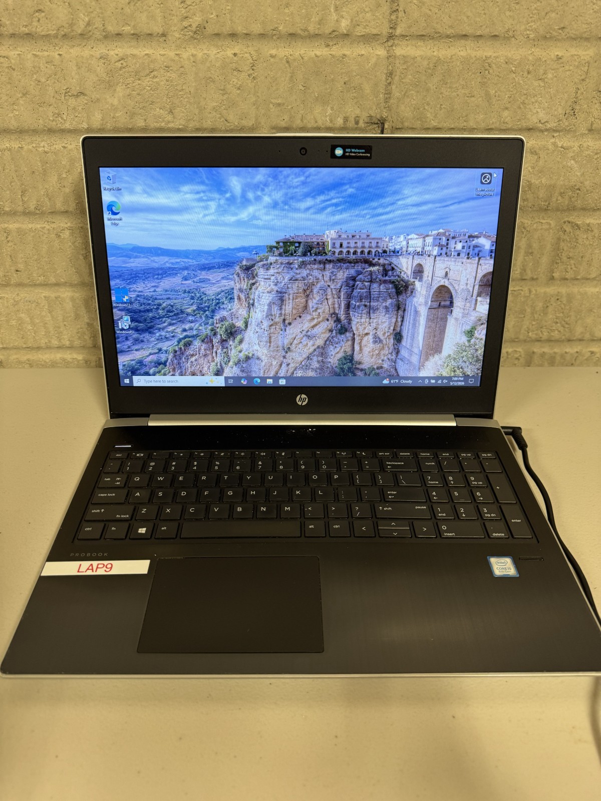HP PROBOOK 450 G5 I5-8250U @ 1.6GHZ – 8gbRam – 256GB SSD – 15.6″ – Windows 11