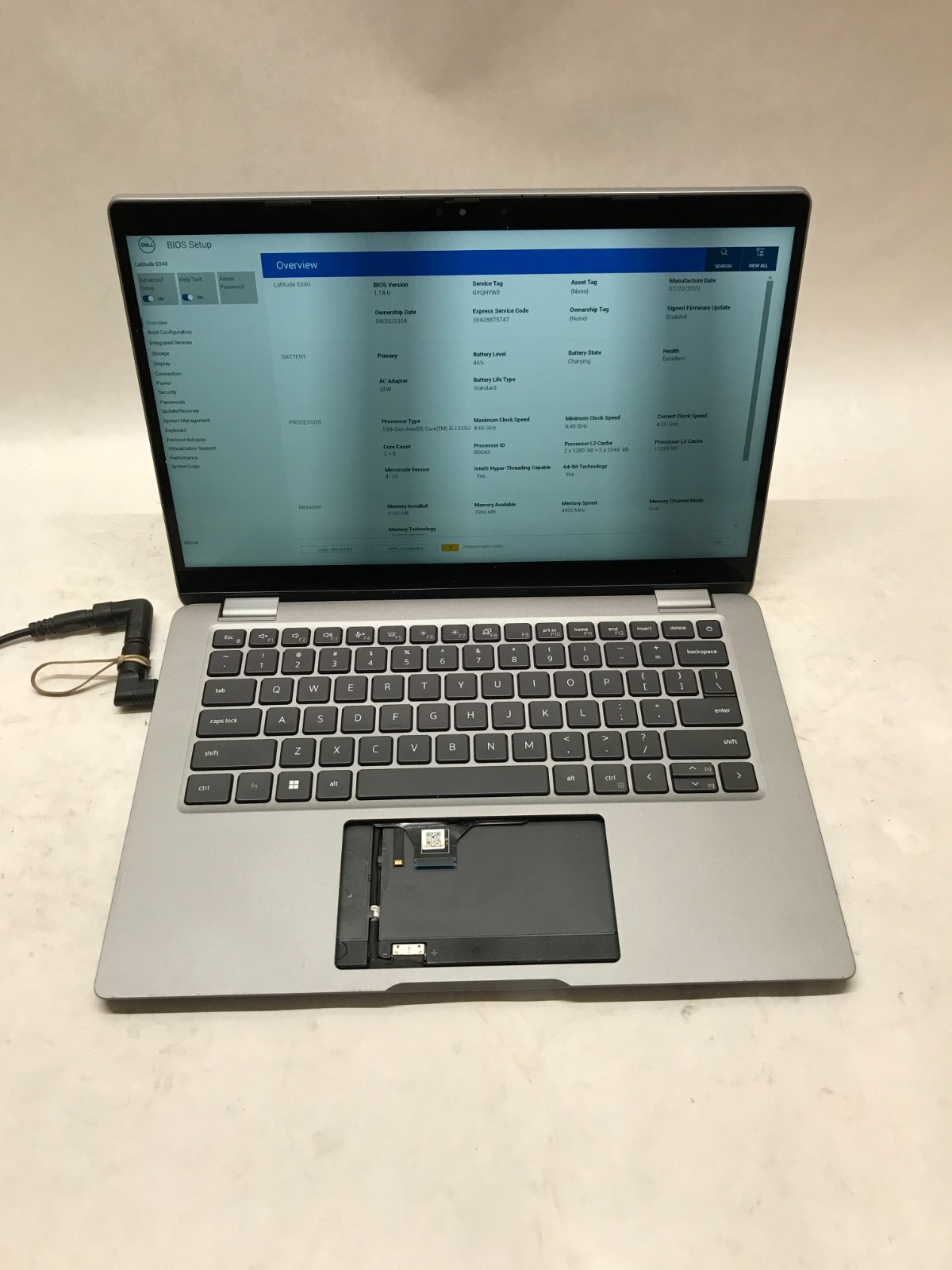 Dell Latitude 5340 13″ Intel i5-1335U 8GB RAM NO SSD/OS For Parts READ DESC – DW