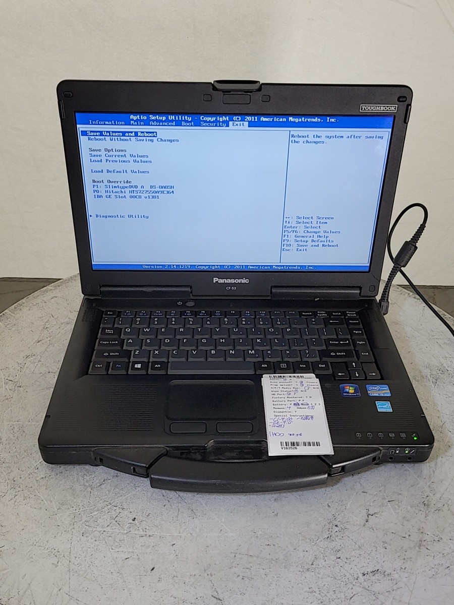 PANASONIC Toughbook CF-53 CF-53JALZY1M Laptop Core I5-3320M 4GB 500GB SEE NOTES