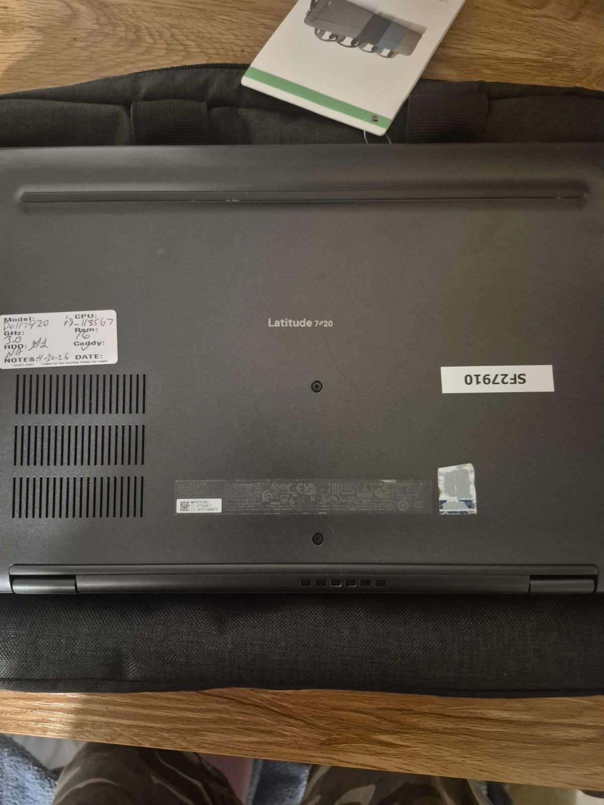 Dell Latitude 7420 14″ i5-1135G7 16GB 256GB SSD Win11 Pro FHD Charger+ CarryCase