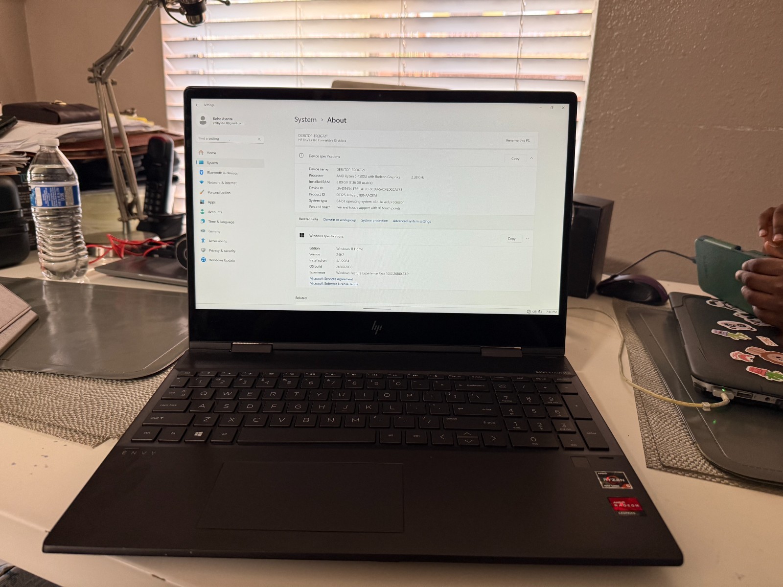 HP ENVY X360 15-DS1063CL LAPTOP