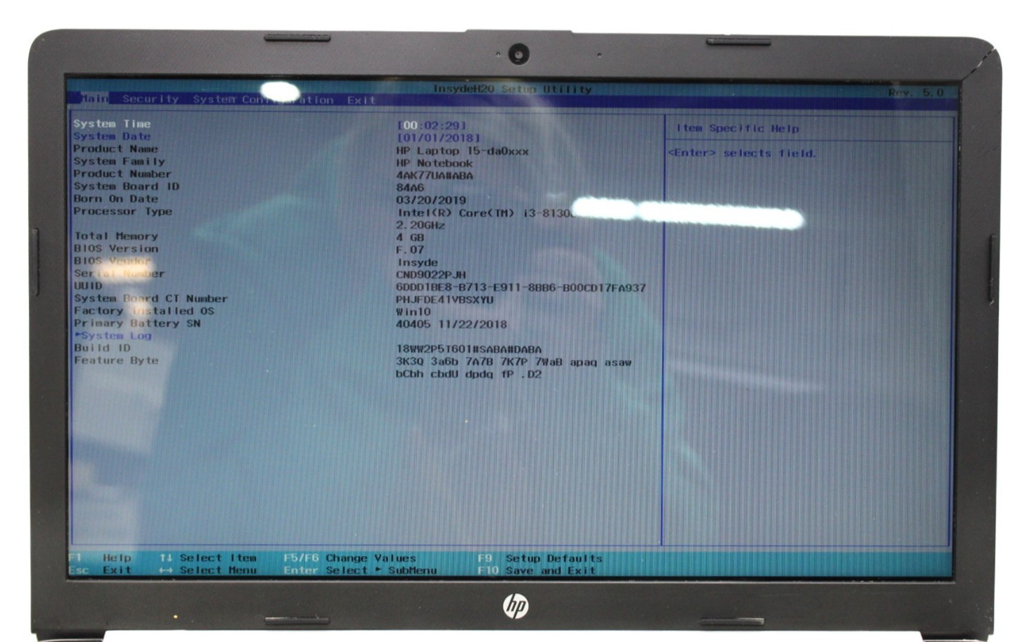 HP Pavilion 15-i3-8130U@2.2GHz-4GB DDR4 RAM-525GB SATA SSD-NO OS *PARTS/REPAIR*