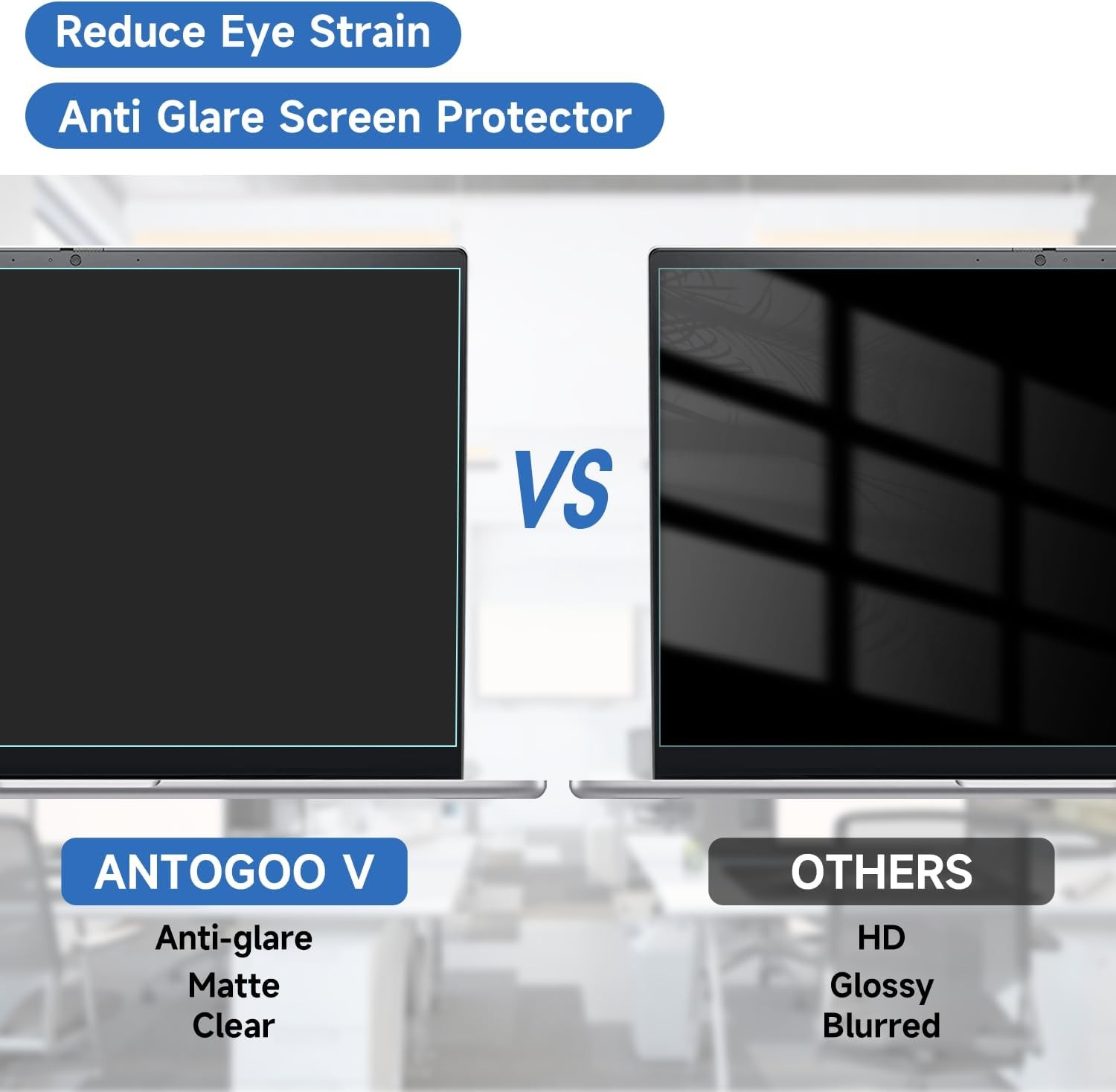 14 Inch (1920x1200P) Laptop Blue Light Screen Protector, Reduce Eye Strain