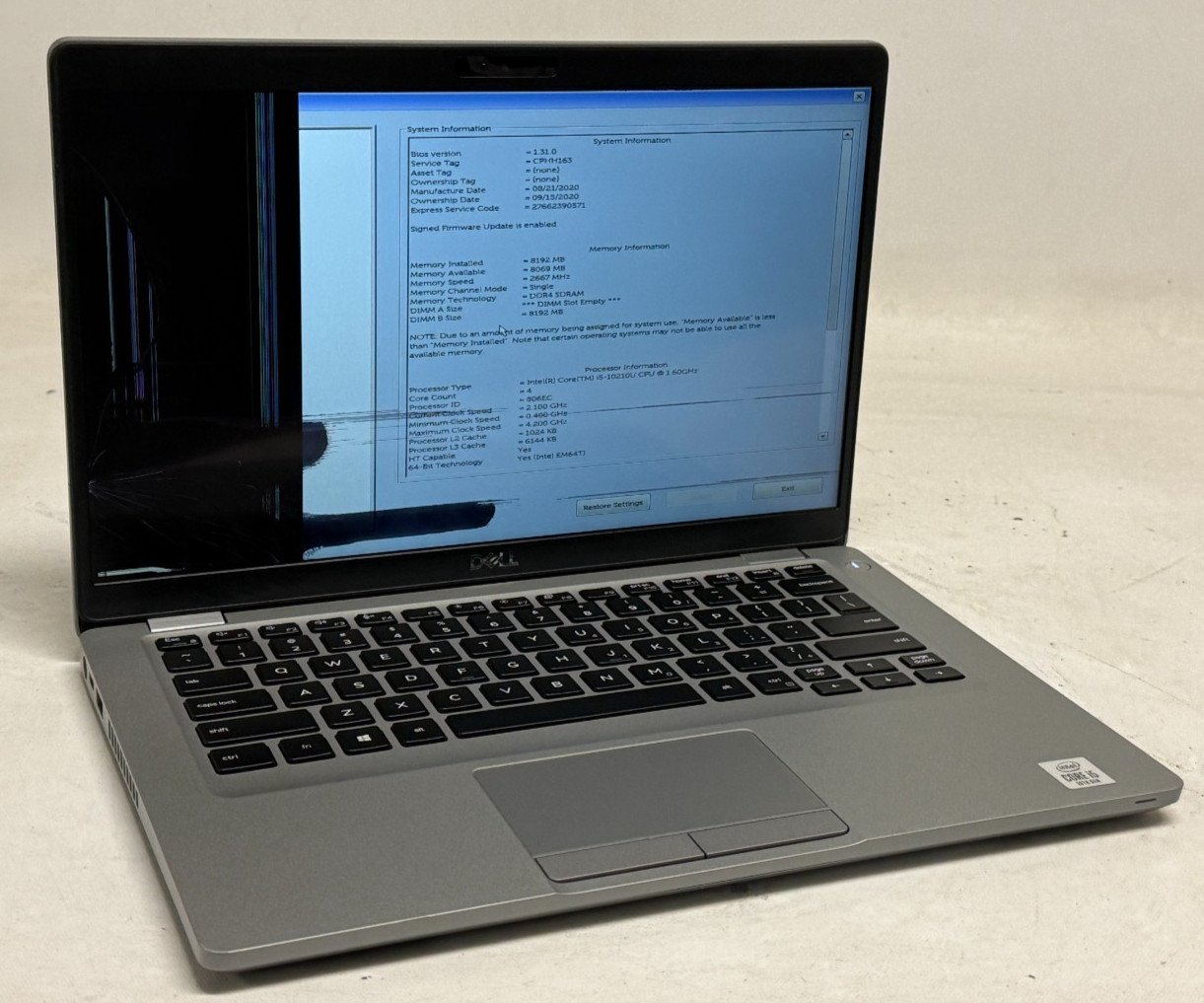 Dell Latitude 5410 Touch 14″ (i5-10210u – 8GB RAM – 256GB SSD – Win11Home)