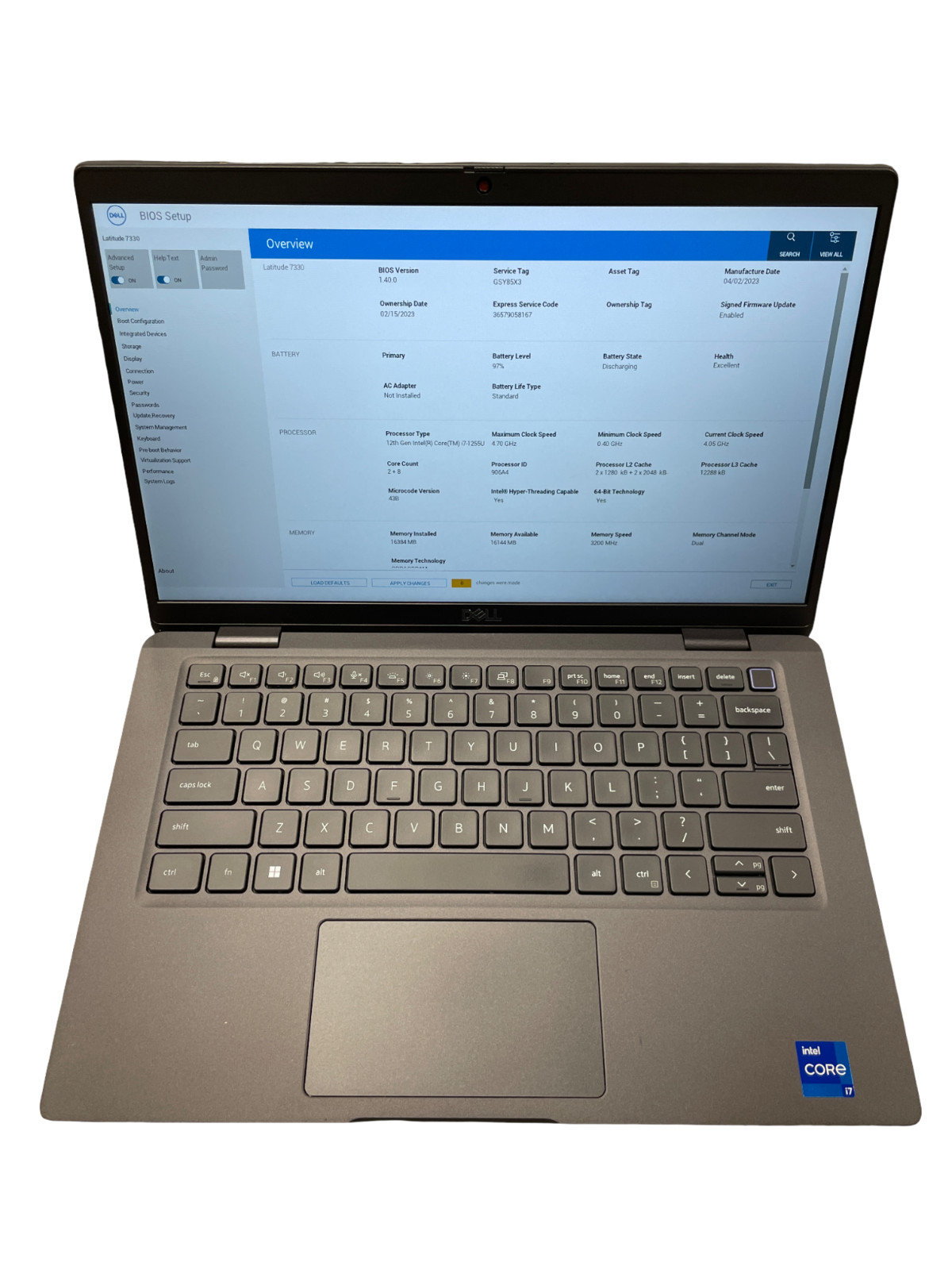 Dell Latitude 7330 13.3″ i7-1255U 16GB RAM 512GB NVMe Excellent Battery #26