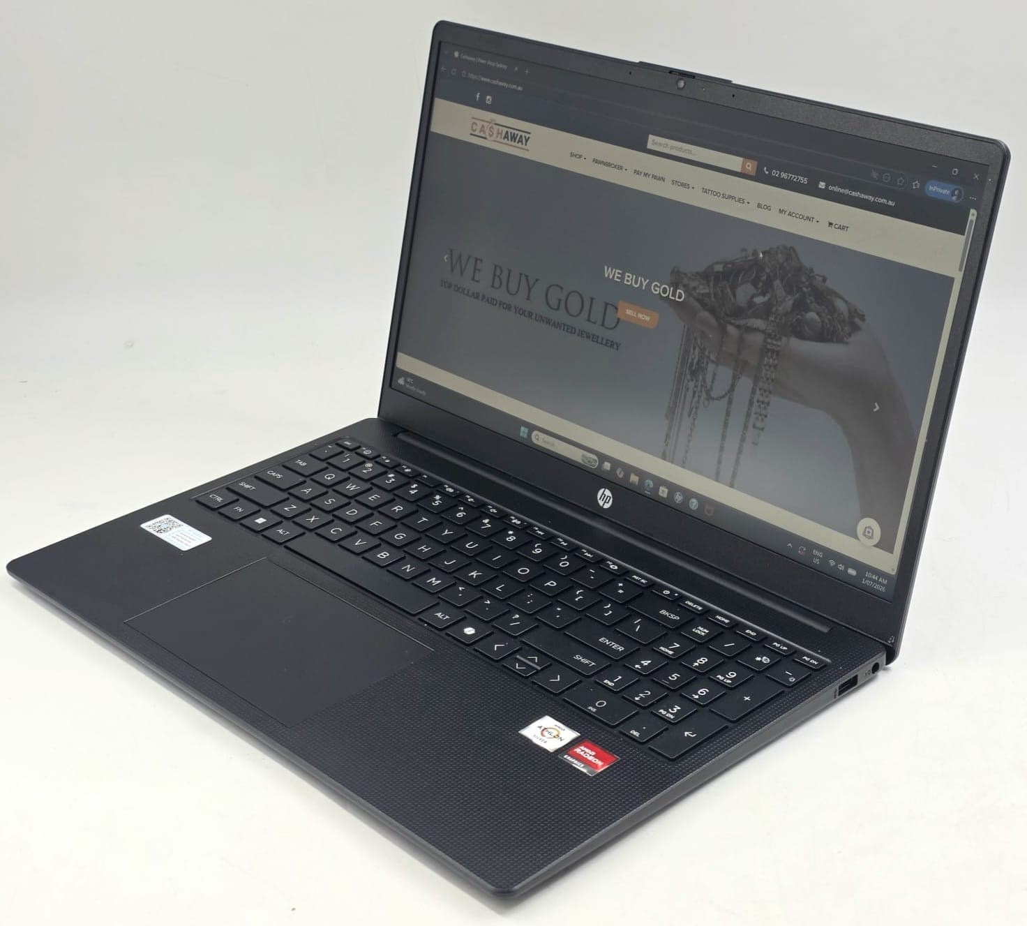 HP Laptop 15 15-fc0565AU 15.6″ AMD Athlon Silver 7120U 8GB RAM 500GB SSD Windows