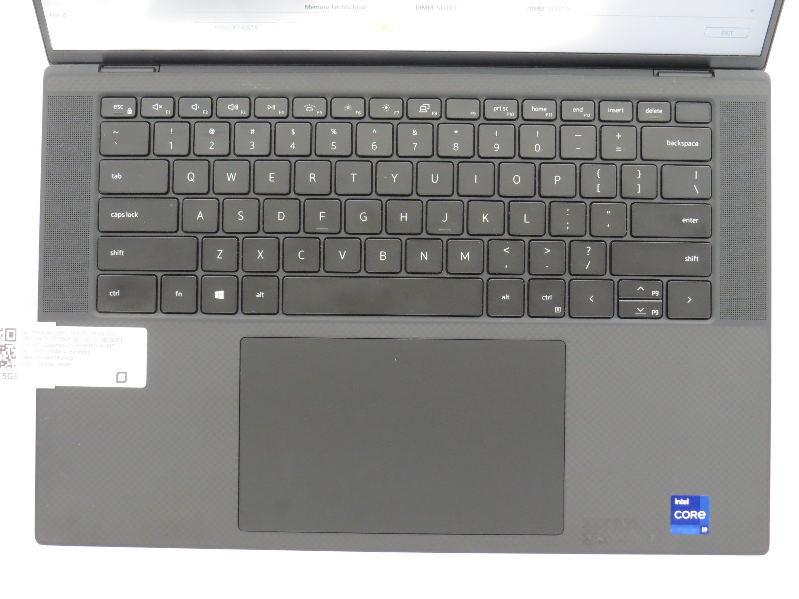 Dell Precision 5560 | i9-11950H @ 2.6GHz | 8GB RAM | 128GB m2 | RTX 2000 | Parts