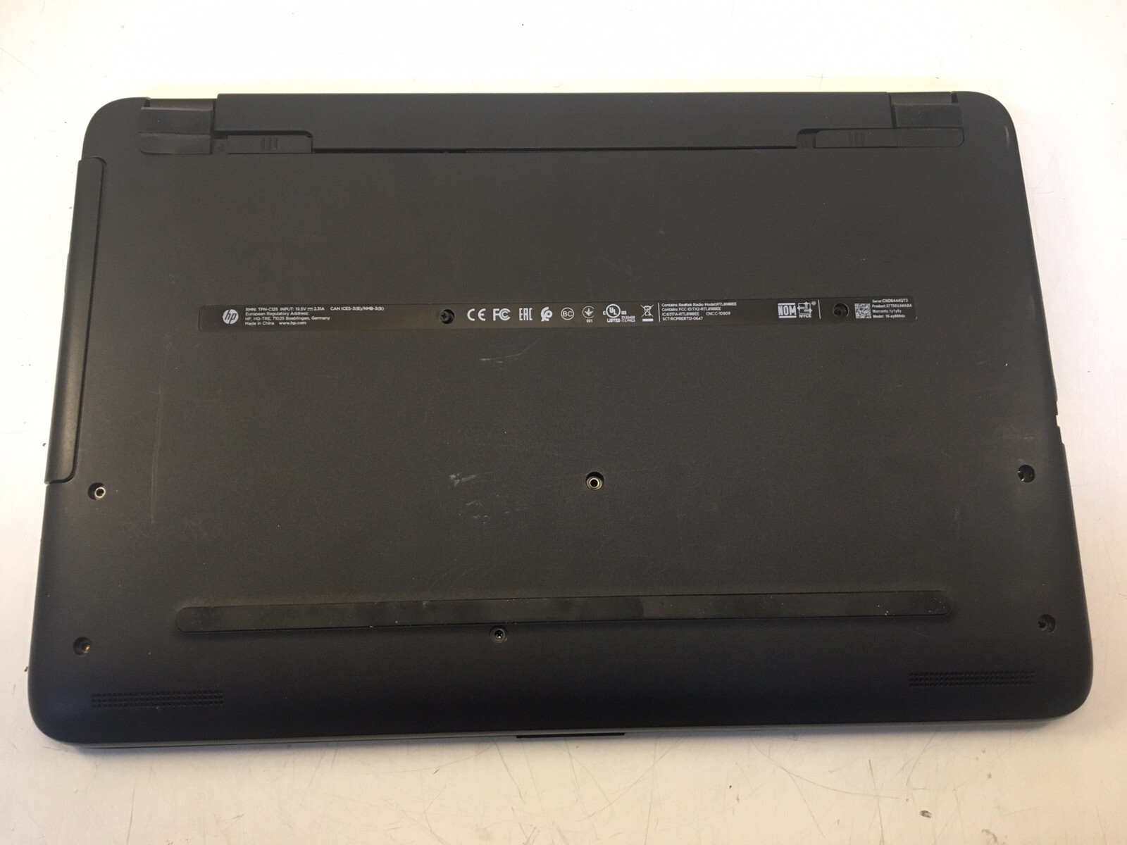 HP 15-AY009DX Intel Core i3-6100U 2.30GHz | 6GB RAM | NO HDD/OS – Boots to Bios