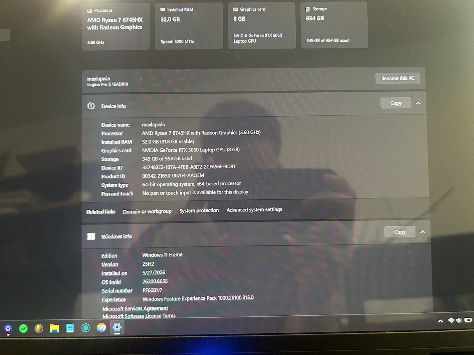 Lenovo Legion Pro 5 16″ 2.5K OLED Gaming Laptop AMD Ryzen 7 32GB RAM 1TB SSD
