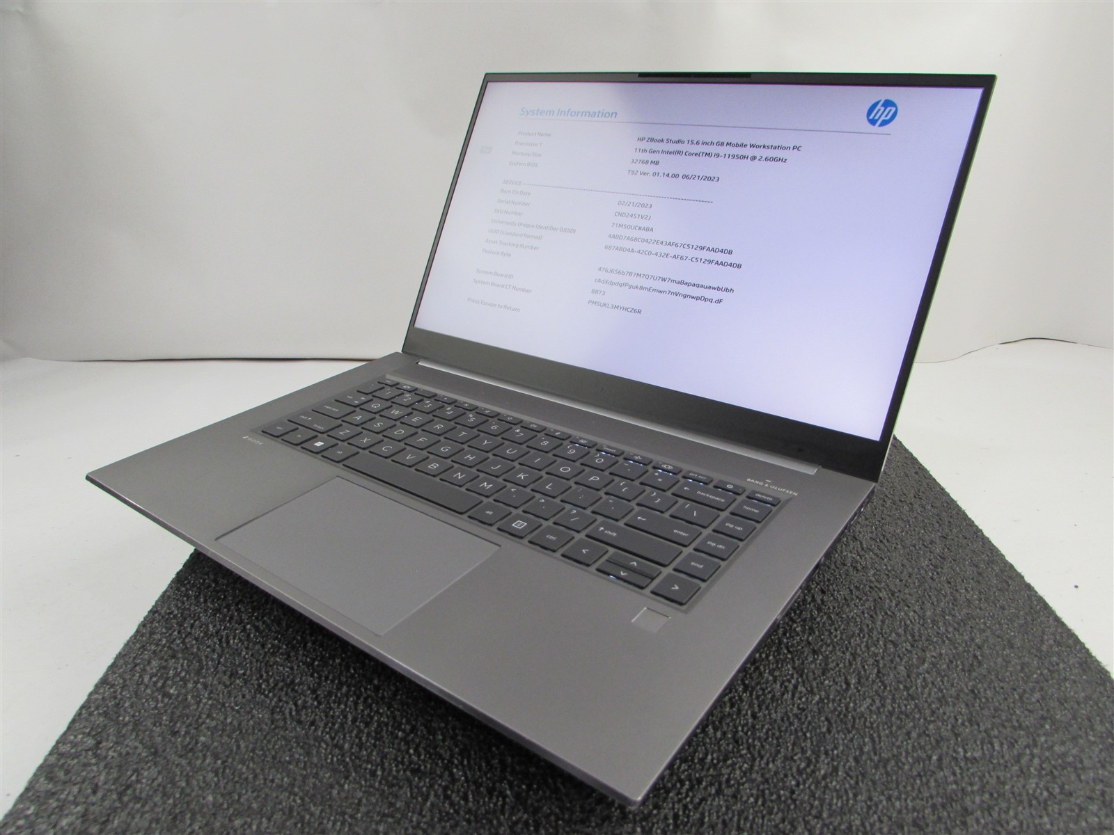 HP ZBOOK STUDIO (G8) 1920X1080 FHD I9-11950H 1TB SSD 32GB RAM RTX A3000 NO O.S