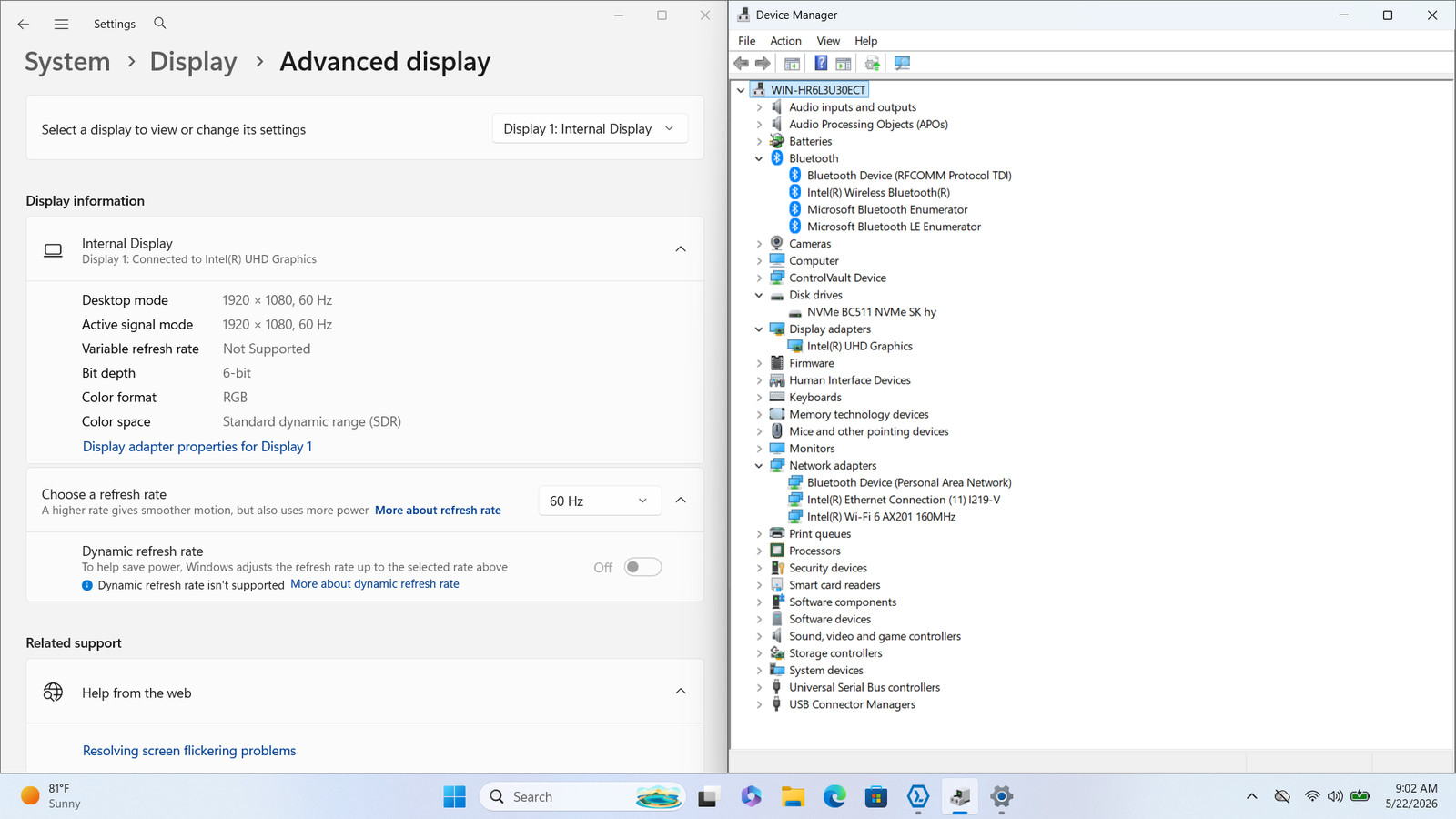 Dell Latitude 5511 15″ FHD Touch I5-10300H 256GB 16GB W11P Backlit Warranty