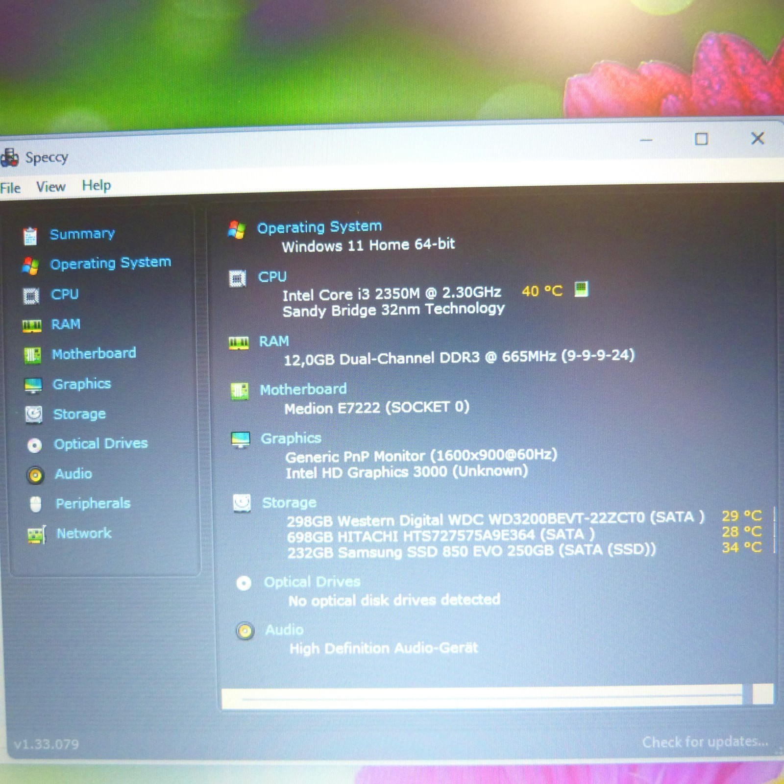 Medion E7222 17 inch HDP DOLBY CINEMA l Windows 11 3x HDD SSD l 12GB RAM…