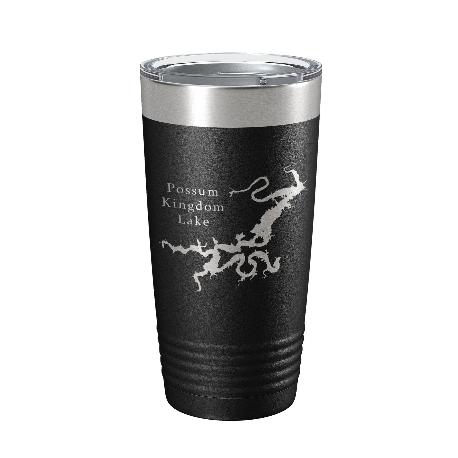 Possum Kingdom Lake Map Tumbler Travel Mug Insulated Laser Engraved Coffee Cu…