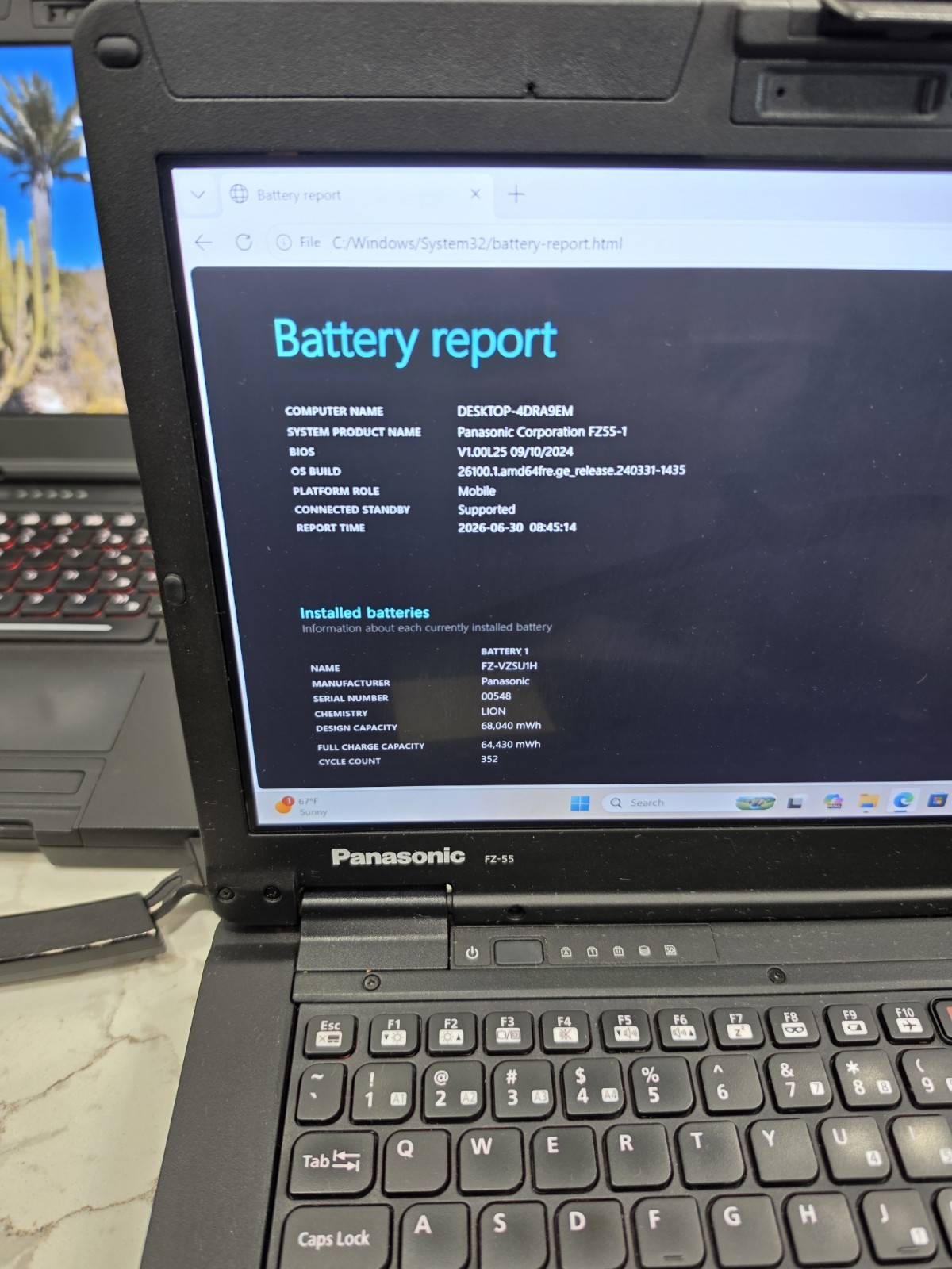 ​Panasonic Toughbook FZ-55 i7-8665U 32GB 1TB AMD 4GB GPU 4G LTE Win11