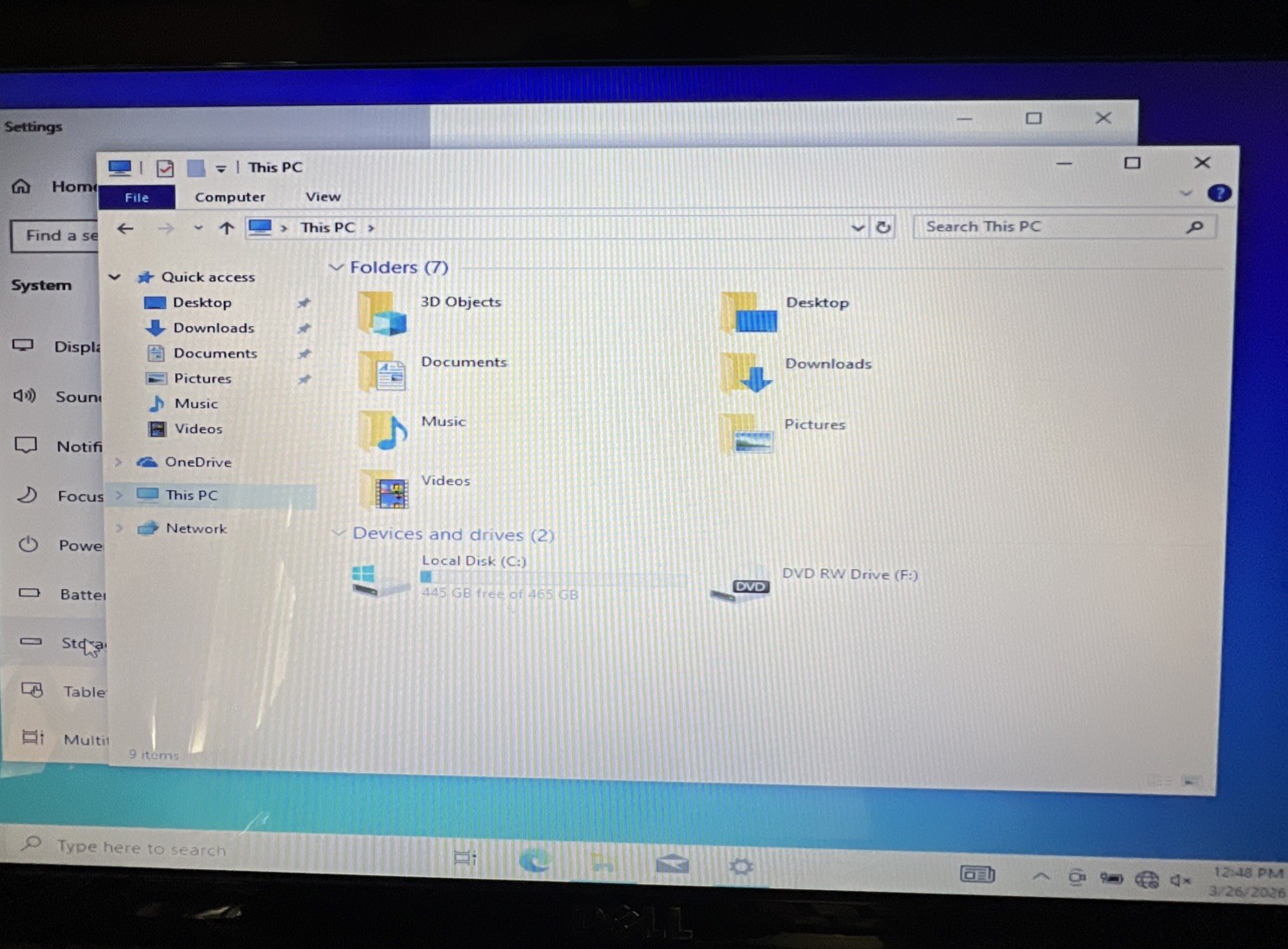 Dell Inspiron 1545 15.6” Laptop Pentium T4400 4GB RAM 500GB Windows 10