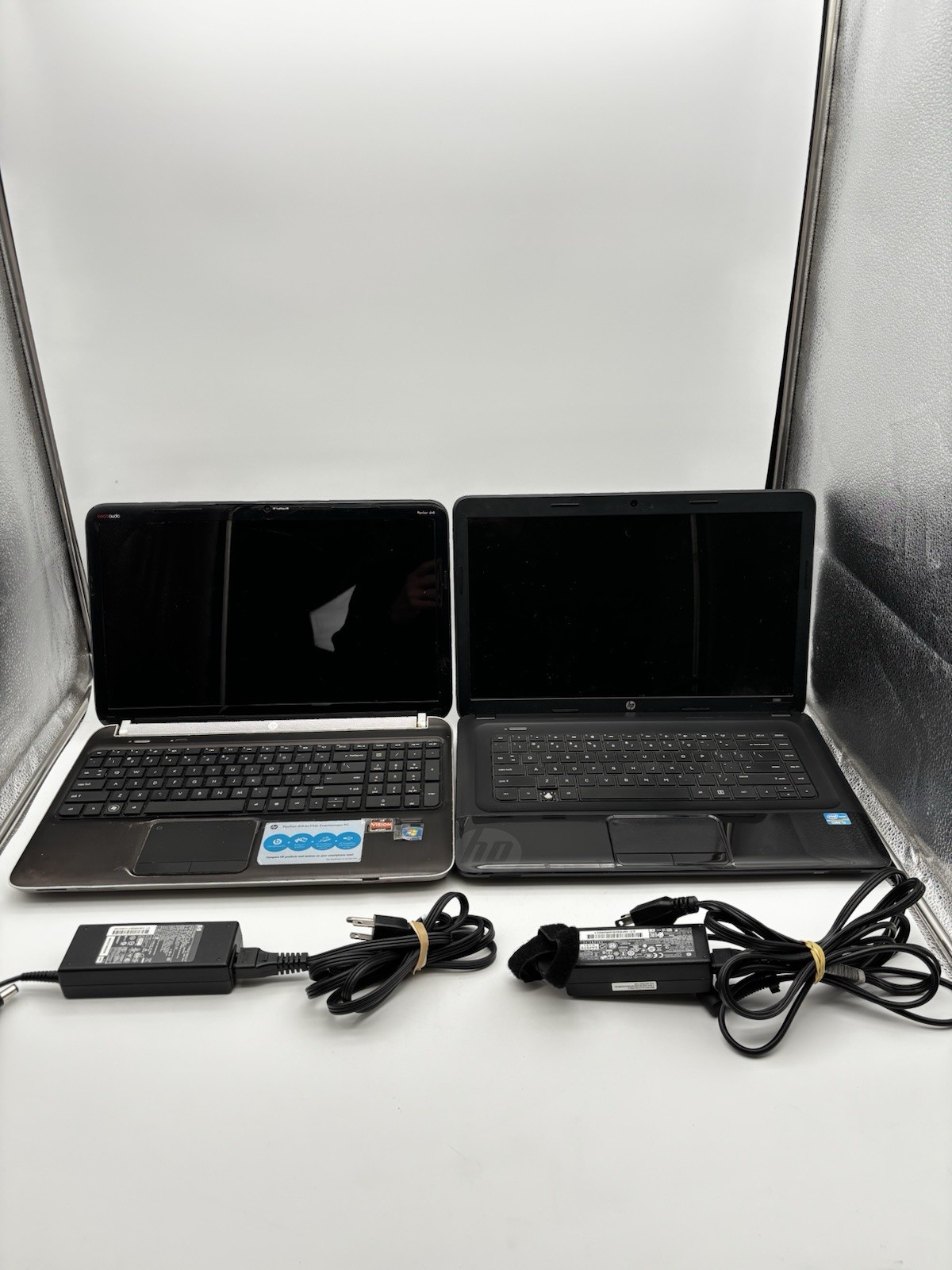 Lot Of 2. HP Pavilion DV6-6C35DX And HP 2000 With Cords. For Parts And Repair.