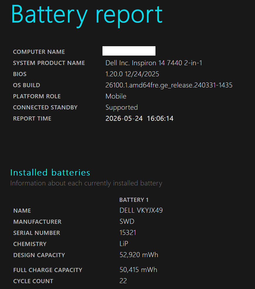 Dell Inspiron 7440 14″ 2-in-1 Touchscreen Core 5-120U 16GB RM 512 SSD