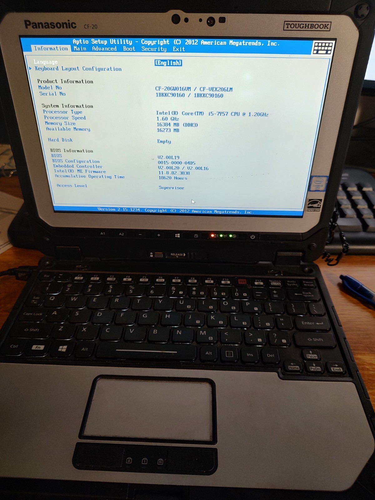 panasonic cf-20 toughbook