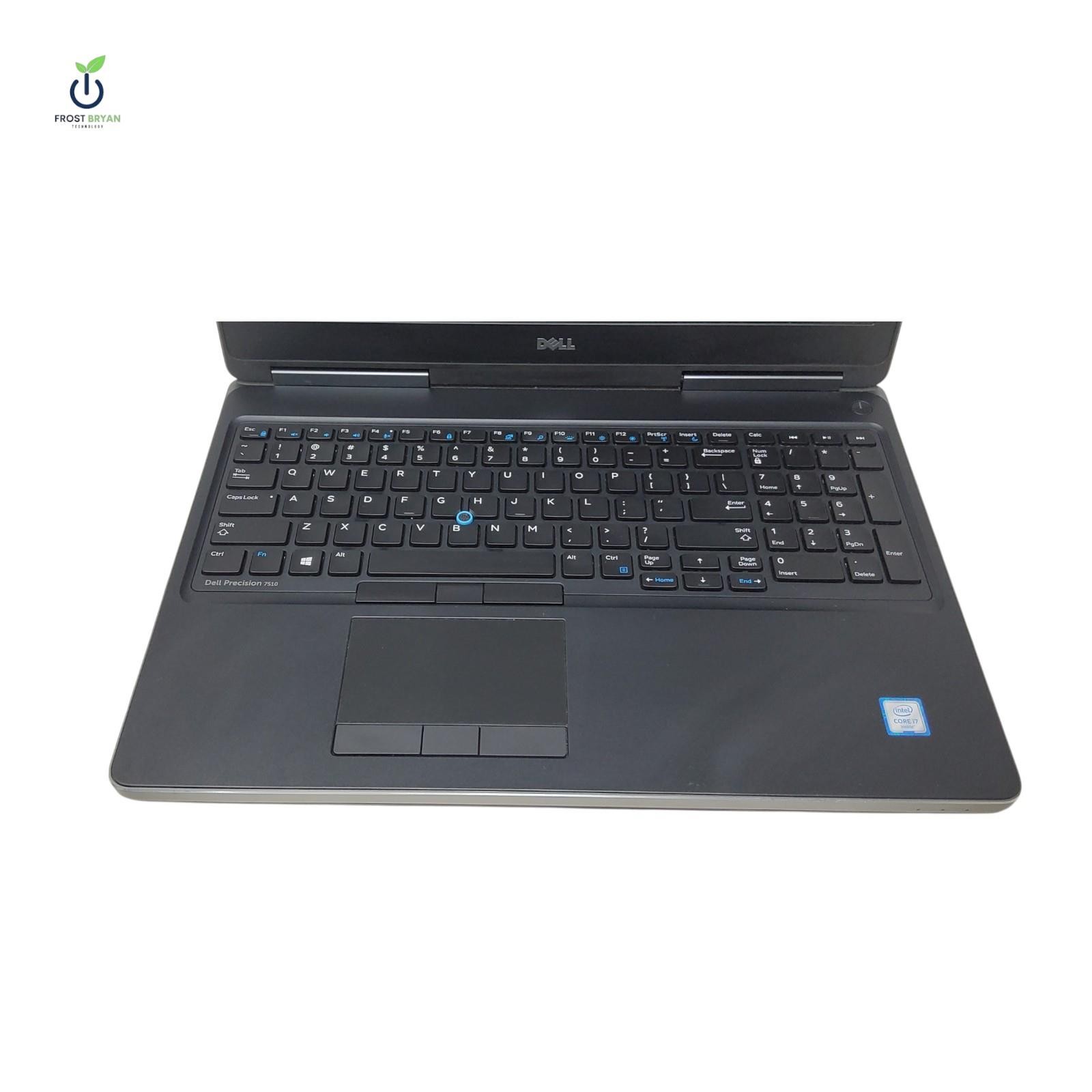 DELL PRECISION 7510 Laptop i7-6820HQ@2.70GHz 16GB 256GB No OS Grade C [READ]