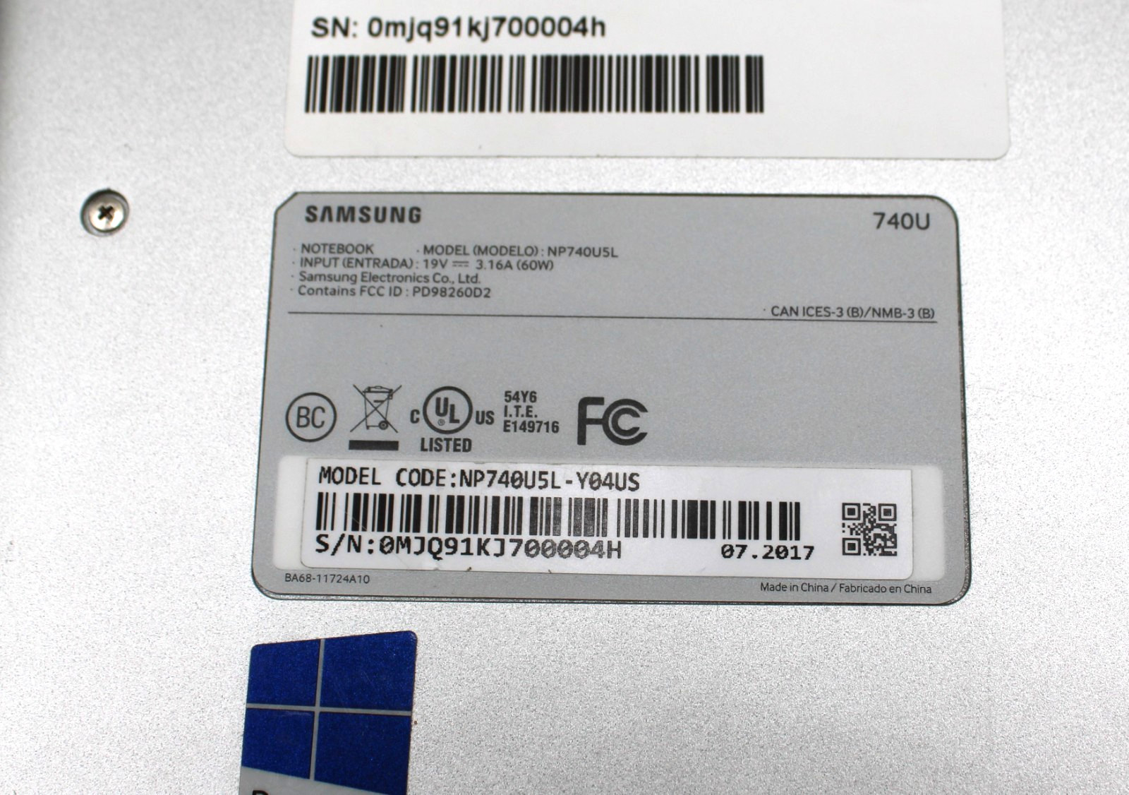 15.6″ Samsung Notebook 7 Spin NP740USL i7-6500U 2.50GHz 8GB RAM 256GB SSD 940MX
