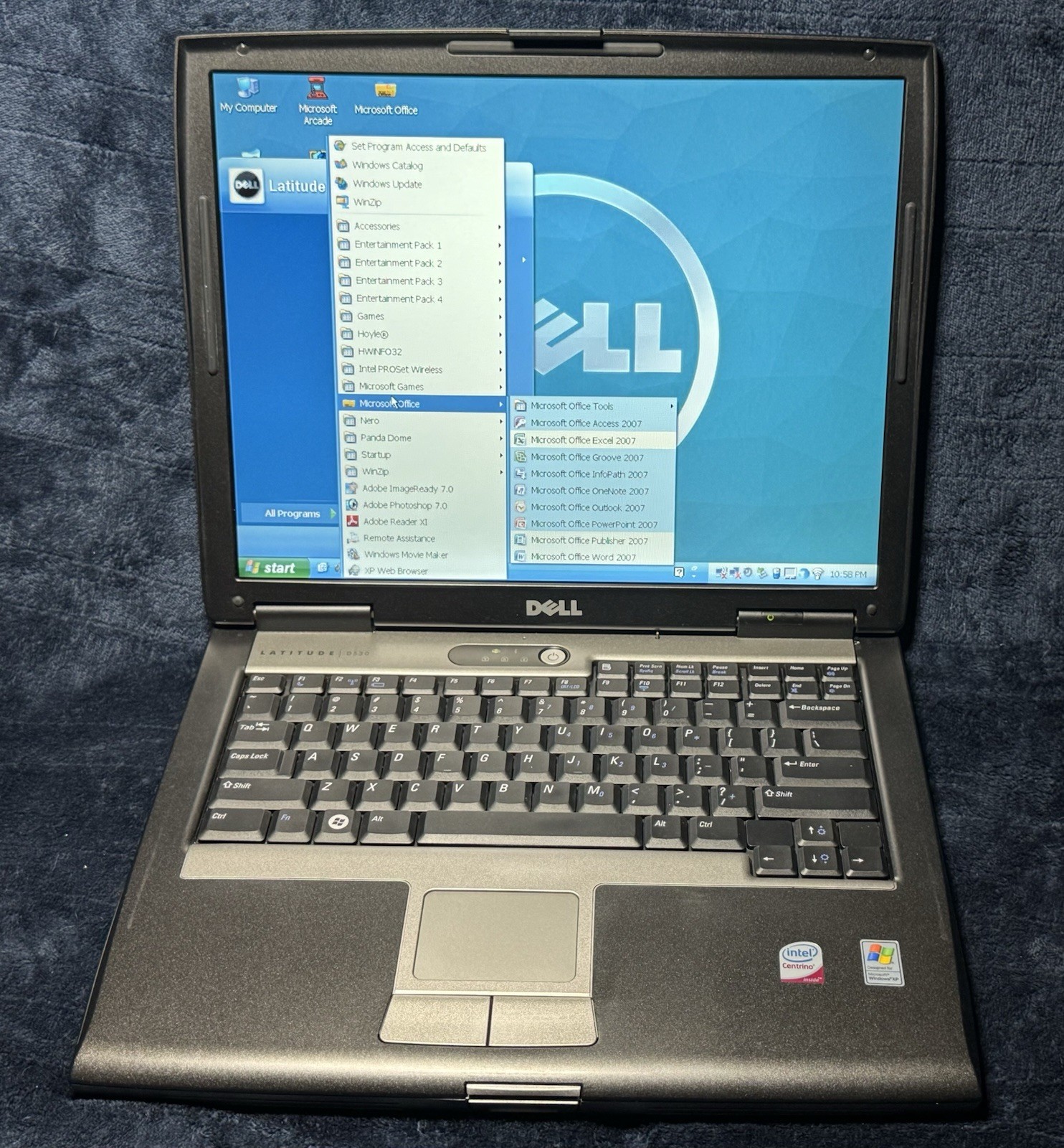 Complete Dell Latitude D530 15″/C2D 2.00GHz/4GB/128GB SSD/WiFi/Serial DSUB/XP