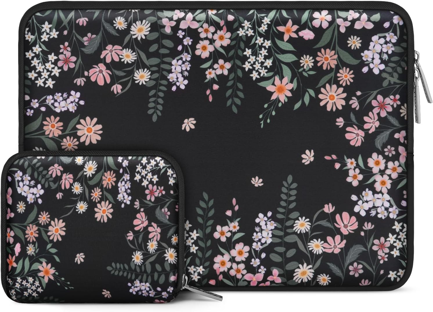 Neoprene Sleeve Bag for 13-14 inch Laptops, Includes Small Case for Accessories