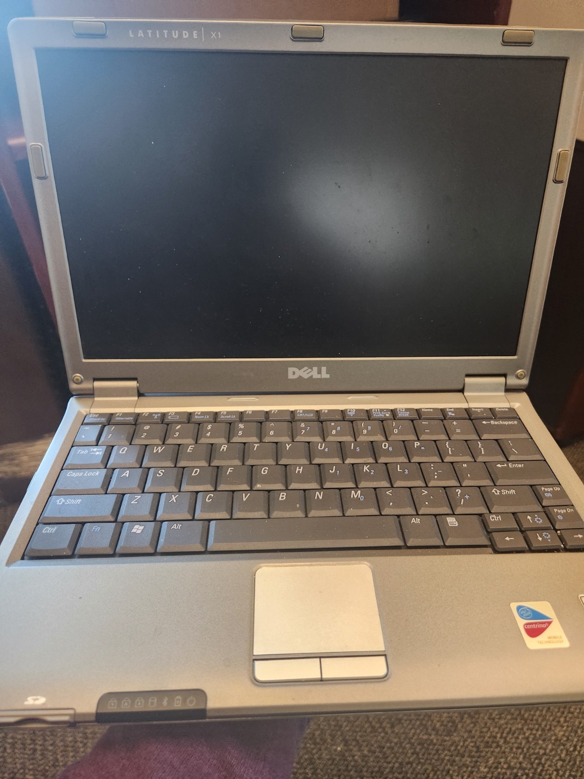 Dell Latitude X1 laptop, used, no hard drive, does include a power adapter