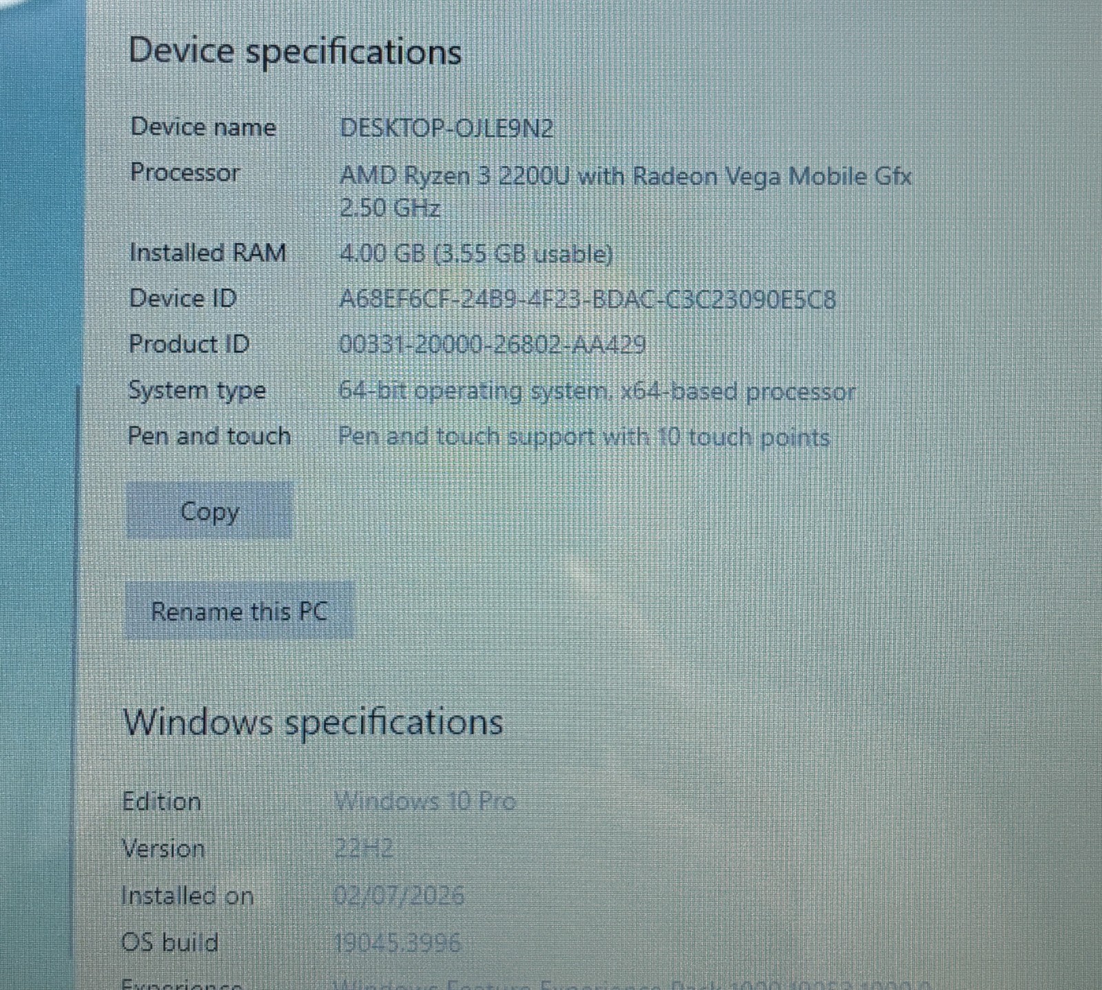 Lenovo IDEAPAD Flex 6 14ARR AMD Ryzen 3 2200U 4GB RAM 128GB SSD – TOUCH SCREEN