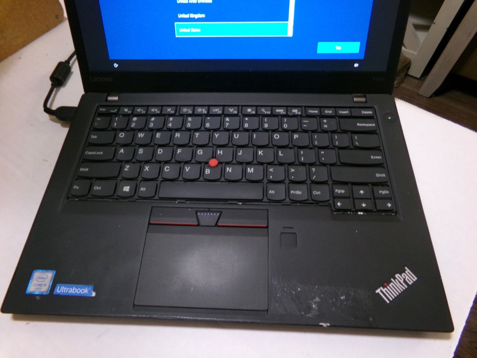 Lenovo ThinkPad T460s, i5-6200U, 8 GB, 14″ FHD, Charger, AC Adapter, 256SSD