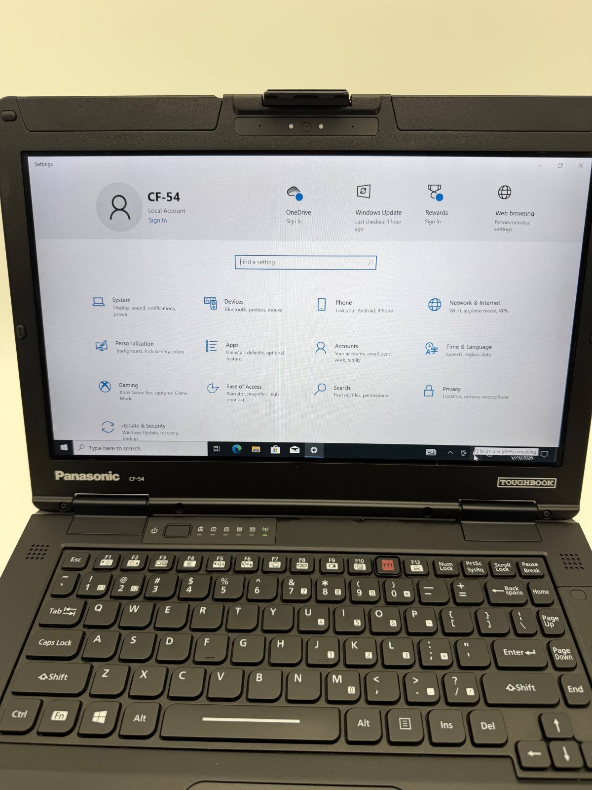 Panasonic Toughbook CF-54 TOUCHSCREEN i5-7300 8GB 256GB SSD Win10pro
