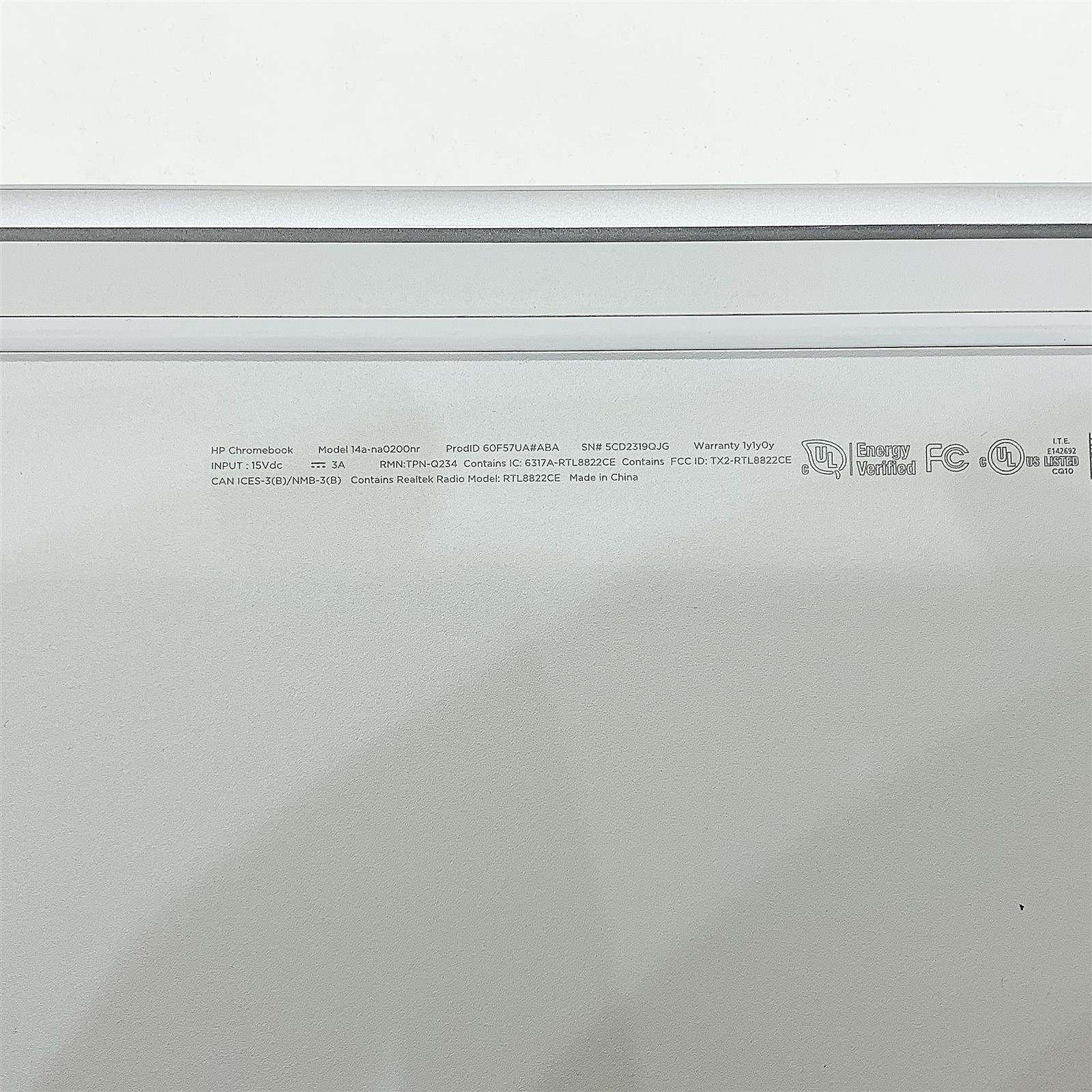 HP 14a-na0200nr ChromeBook Intel Celeron N4120 1.10GHZ 4GB RAM 64GB Chrome OS