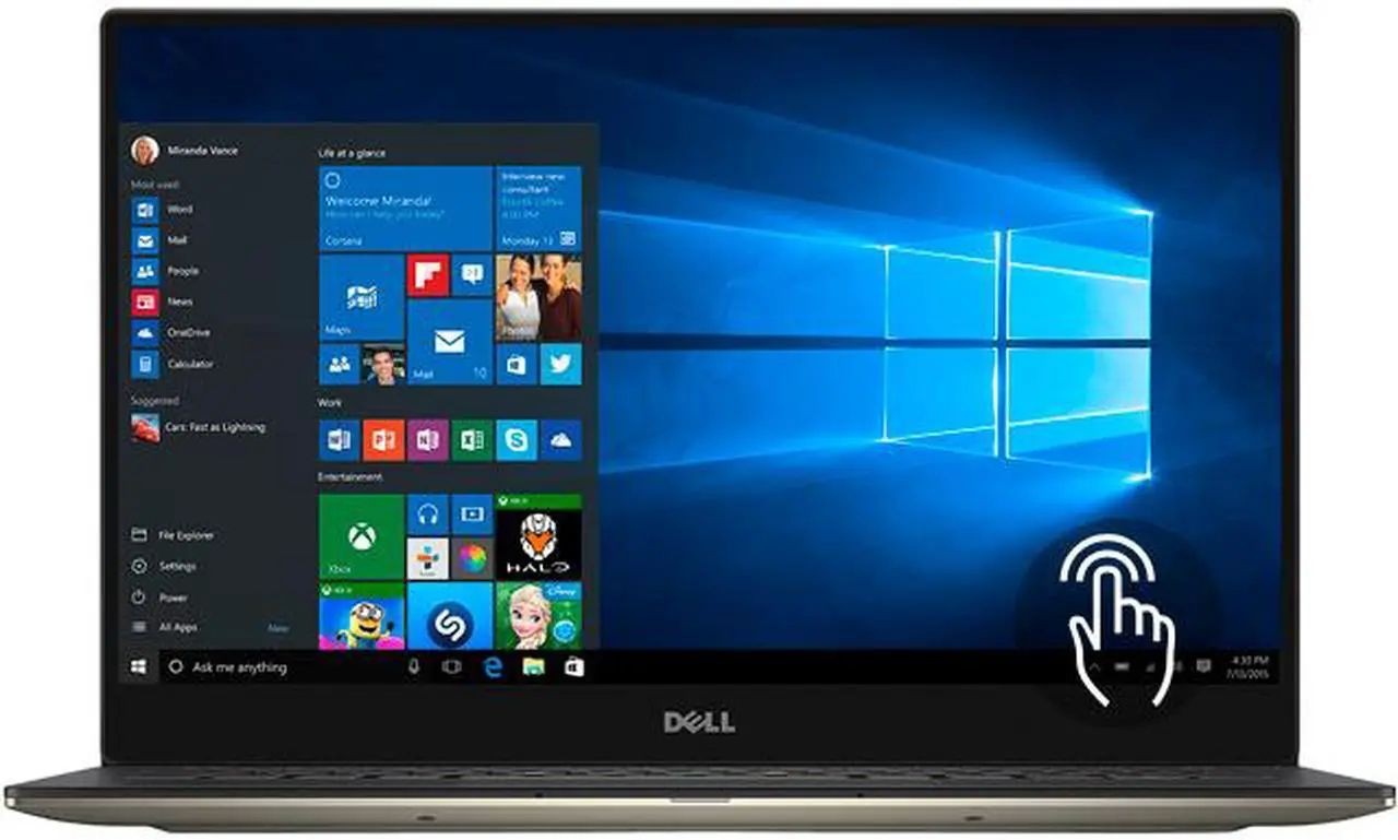 Dell – XPS 13 9350 – 13.3″ QHD+ Touch – i7 6560U – 8GB RAM – 256GB-SSD – Gold