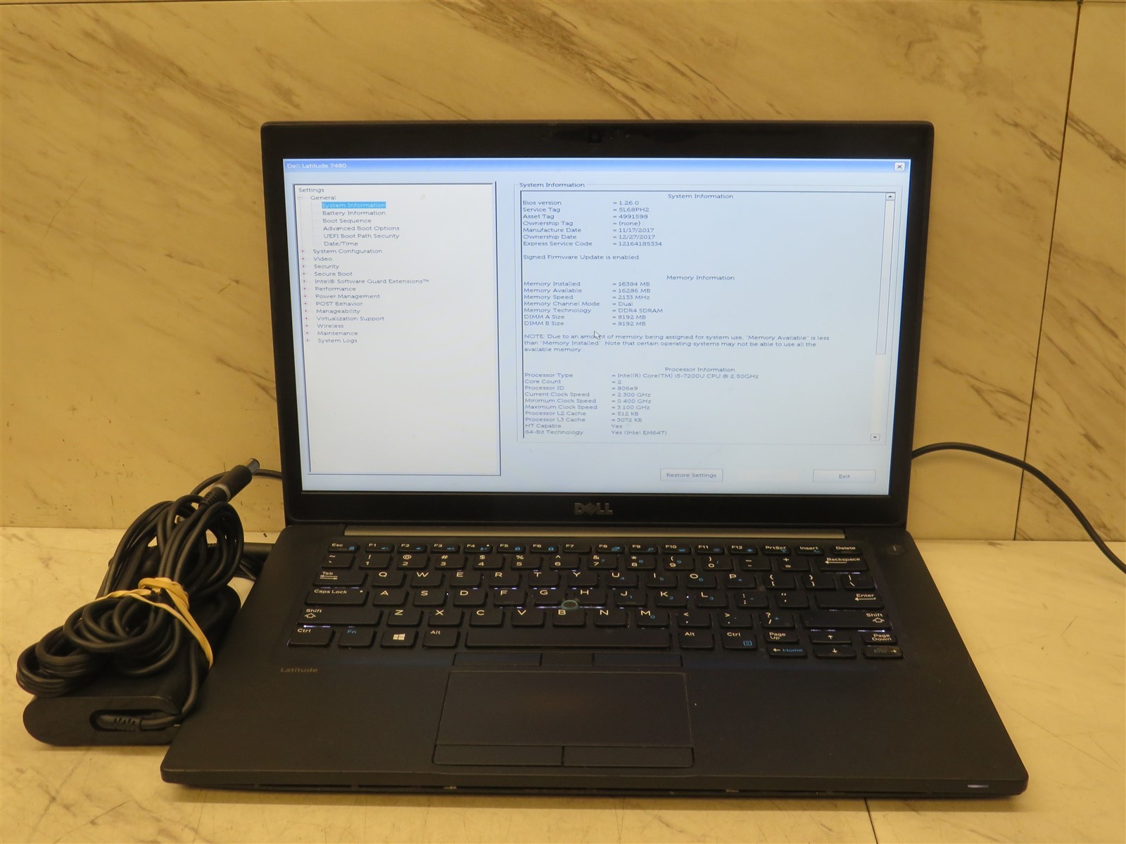 Dell Latitude 7480 Intel i5-7200U@2.5GHz 16GB Memory AC Laptop #6
