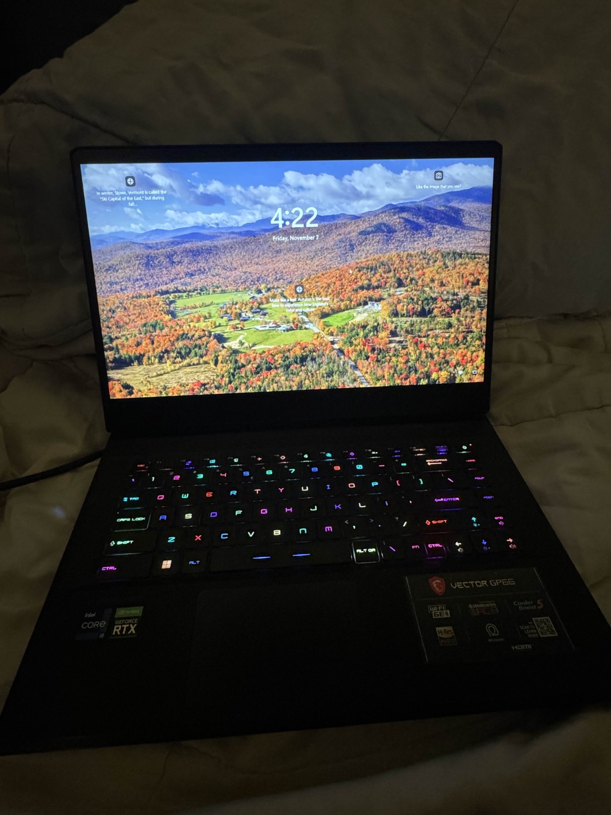 MSI Vector GP66 15.6″ 360hz (1TB SSD Intel Core i9-12900H 2.5GHz 32GB RAM)