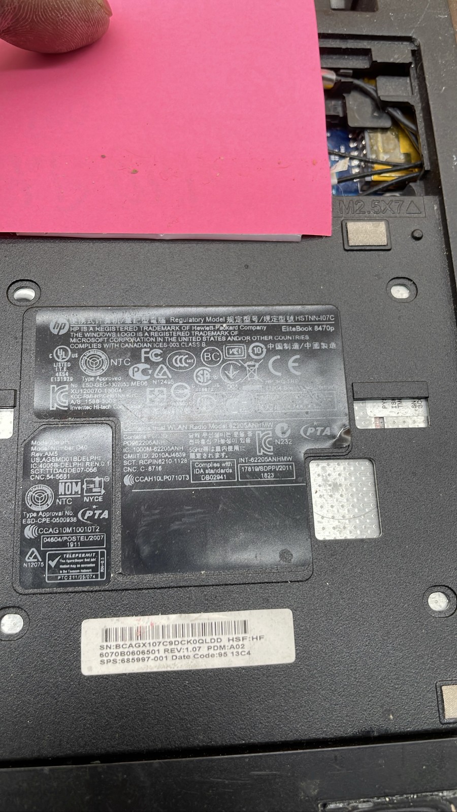 HP EliteBook 8470p Compaq CQ57 & Gateway MT6707 Laptop No HDD for Parts/Repair