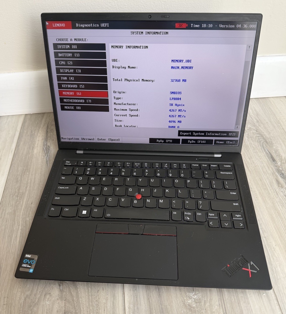 Lenovo ThinkPad X1 Carbon Gen 9 Intel i7-1185G7 32GB RAM NO SSD NO OS