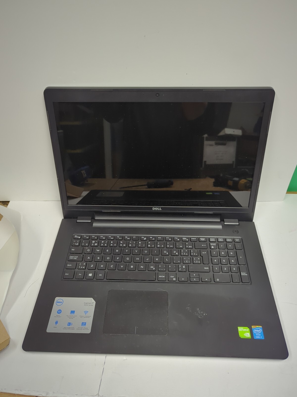 (For Parts) DELL INSPIRON 17 5000 SERIES laptop (Service Tag: D6L6B12)