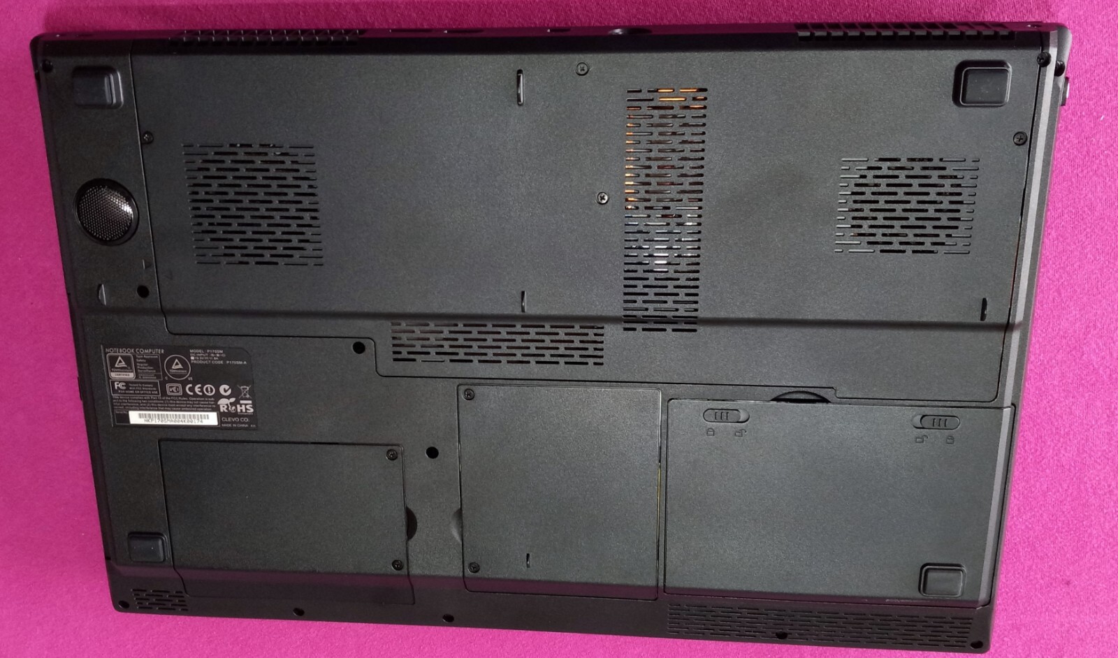 Sager Clevo P177SM-A NP8298 I7-4810mq 2.8-3.8Ghz 16GB 512GB NVIDIA “P5000” W10