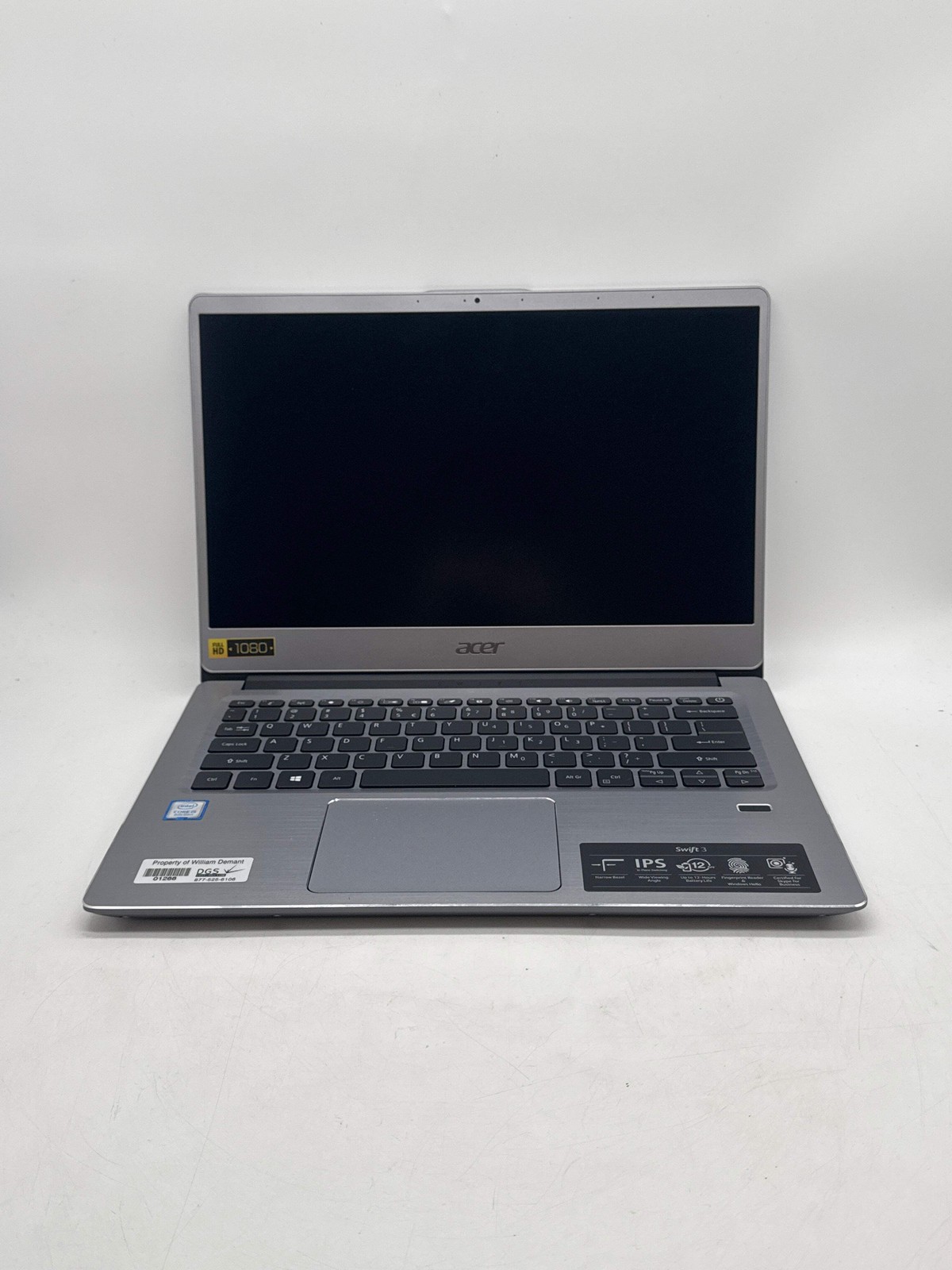Acer Swift 3 SF314-54 14″ Core i5-8250U 8GB 256GB SSD No Power / bad battery