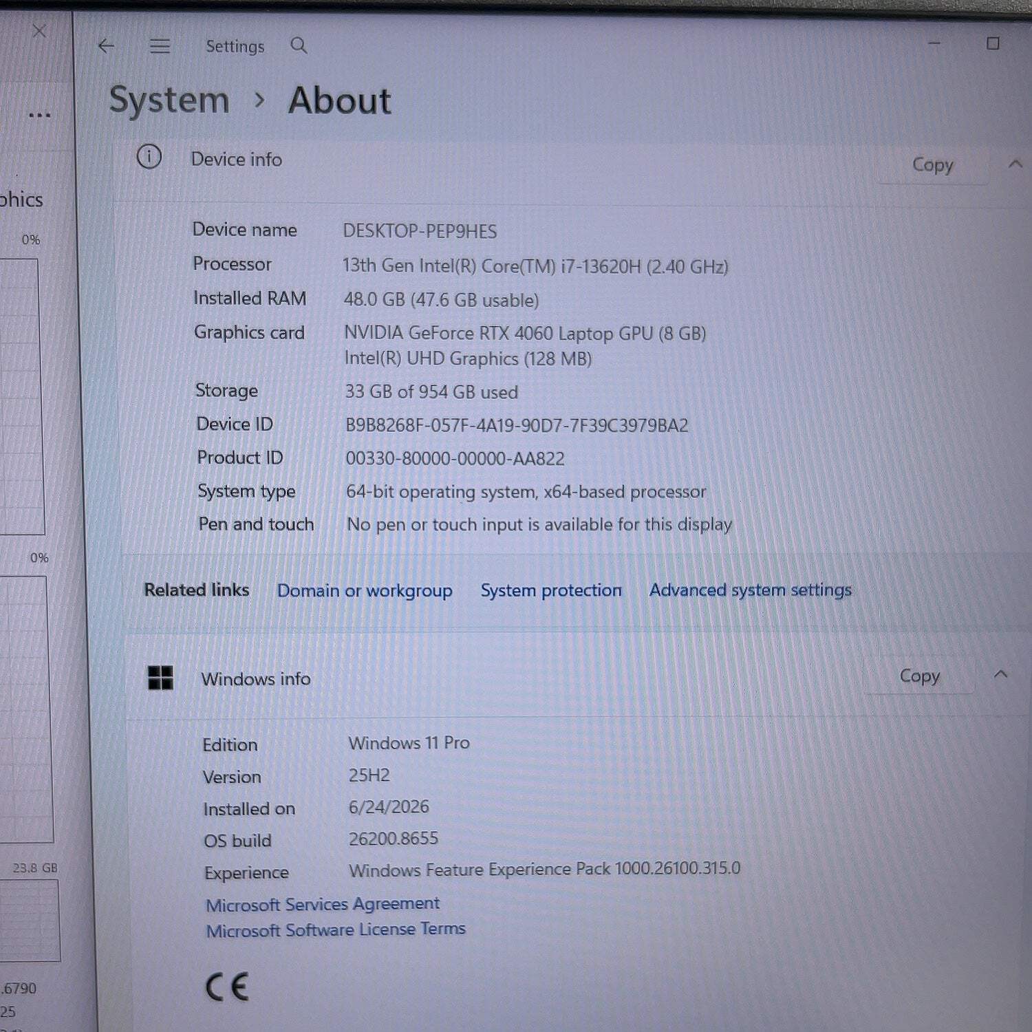 Asus ROG Zephyrus G16 GU603VV 16″ i7-13620H 2.4GHz 48GB Ram 2x500GB SSD
